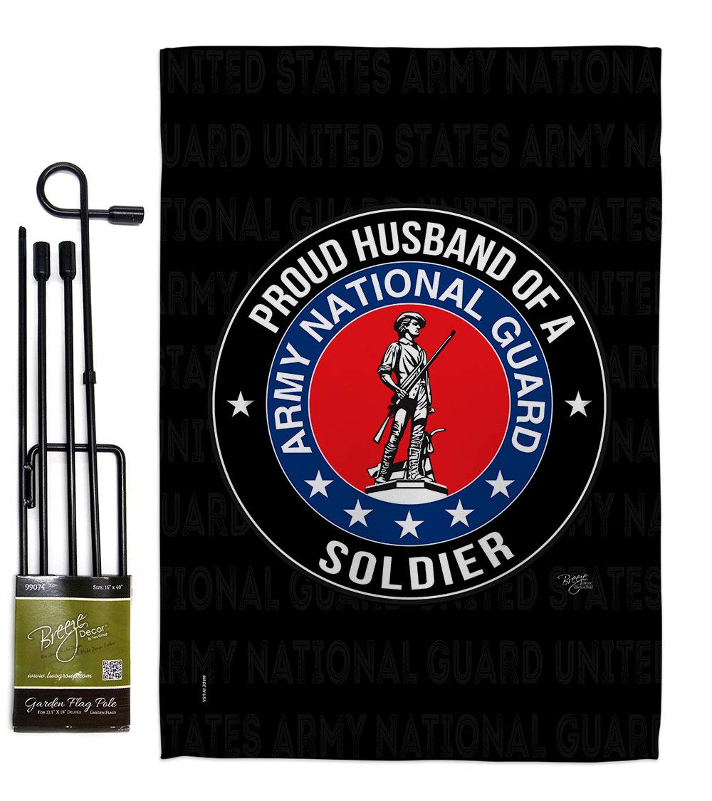 Army Garden Flag Set with Stand - Military Veteran Gift for Yard Decor