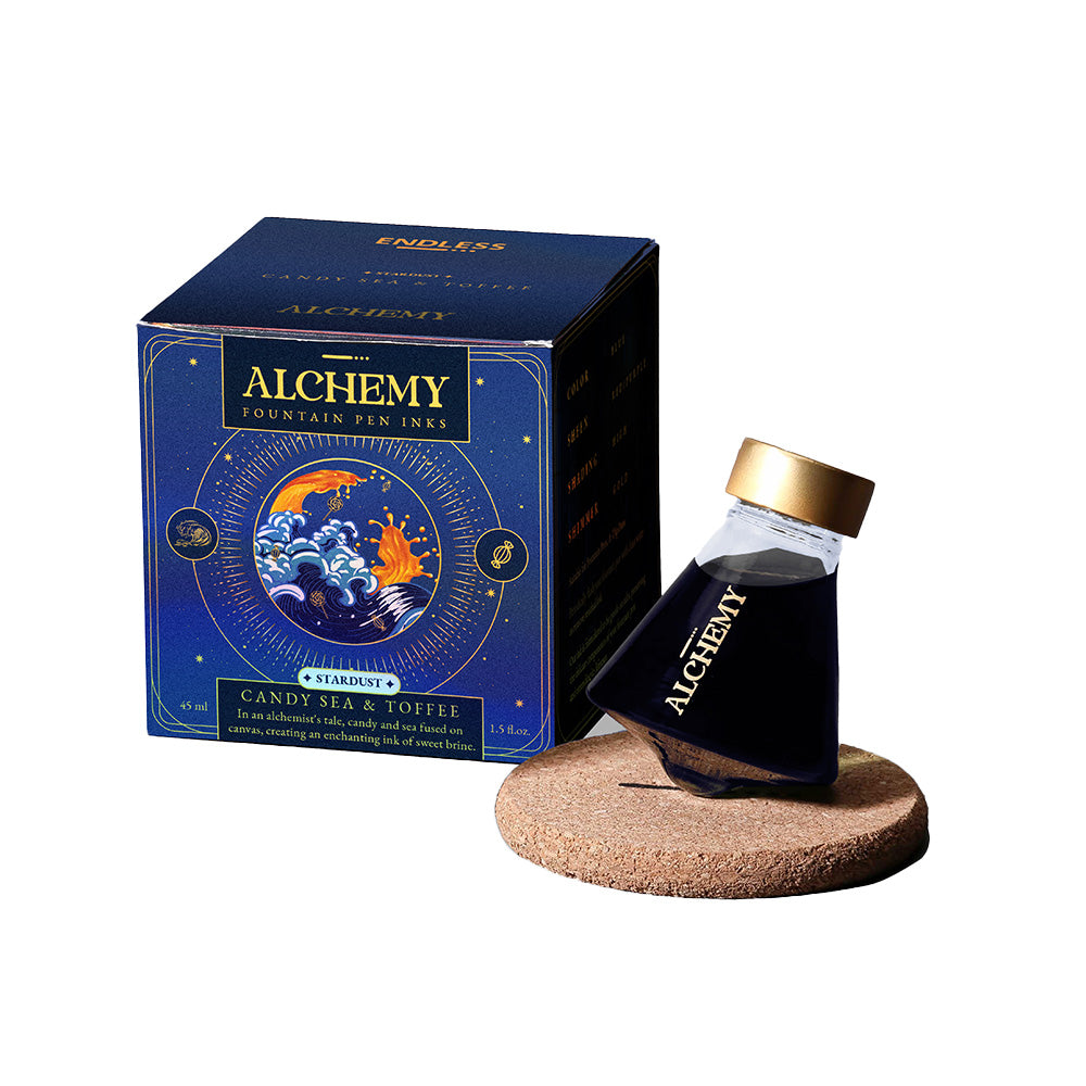 Premium Stardust Shimmer Fountain Pen Ink - Endless Alchemy Collection for Calligraphy & Writing - Perfect for Journals, Letters & Artistic Projects