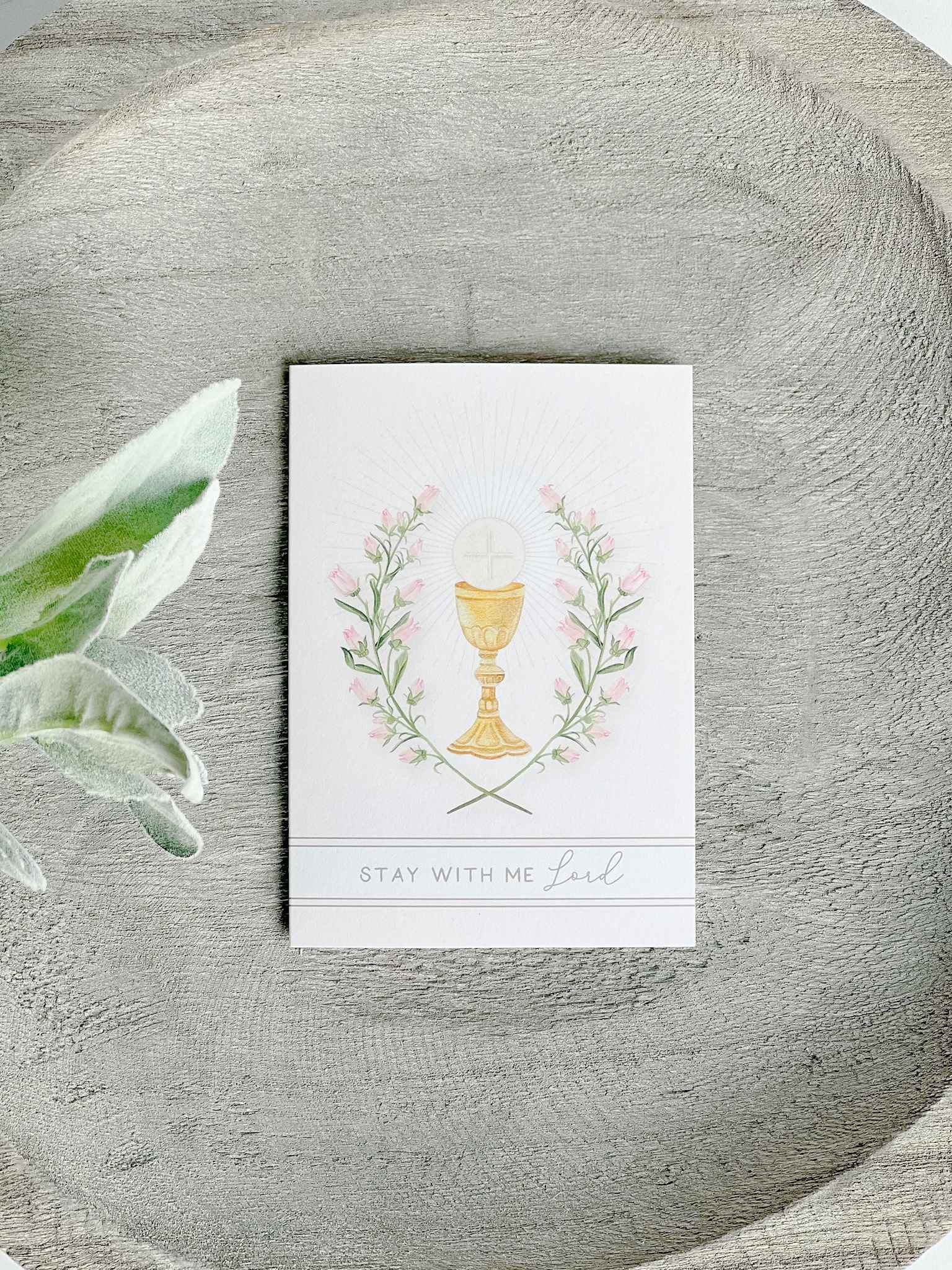 Stay With Me Lord Prayer Card - Religious Christian Devotional Card for Comfort, Faith & Strength - Perfect for Worship, Bible Study & Gifting