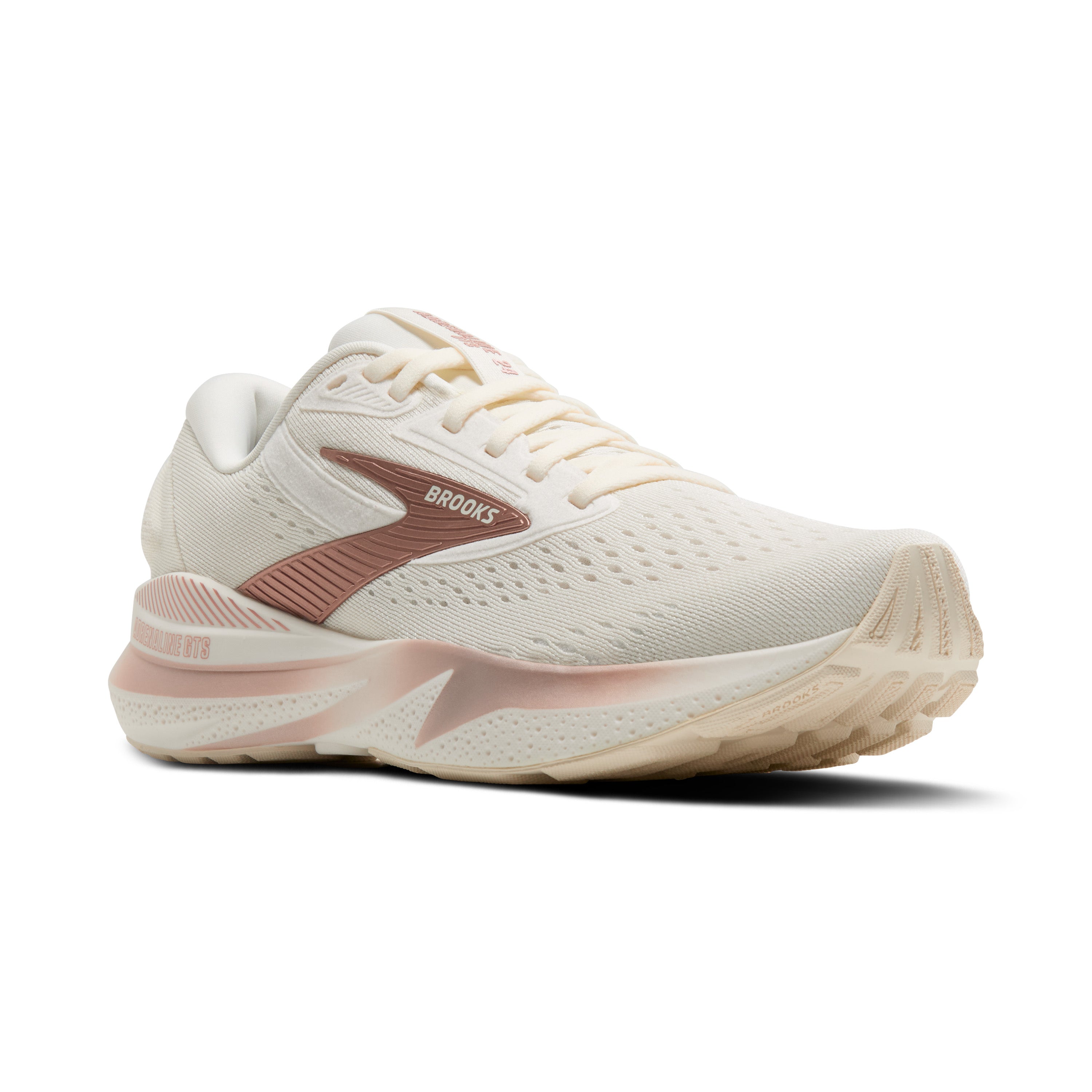 Women's Adrenaline GTS 24 Running Shoes - Lightweight Support for Jogging & Training (Coconut/Rose Gold/White) | Perfect for Road Running, Gym Workouts & Daily Comfort
