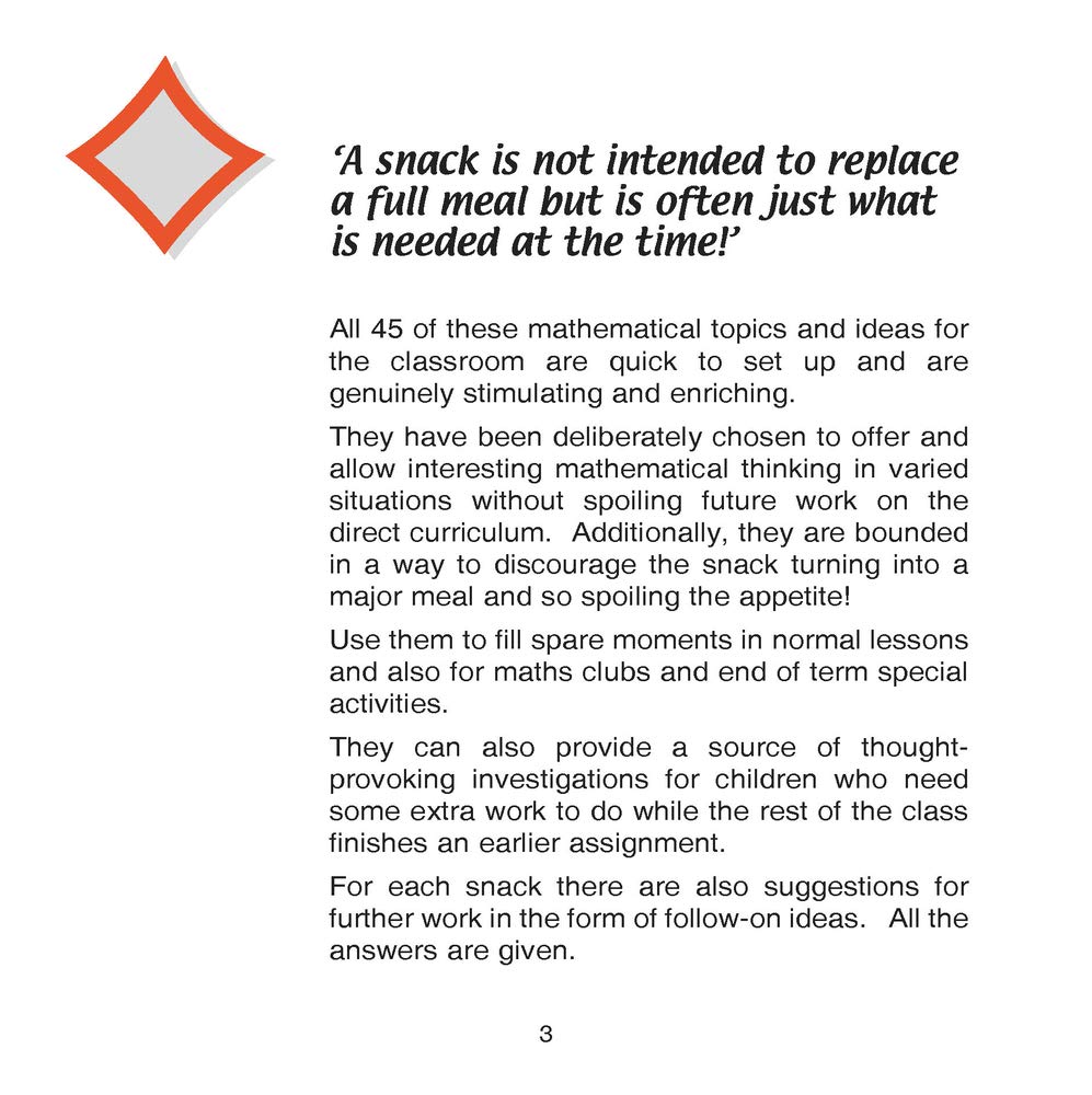 Mathematical Snacks: Fun Puzzle Books for Adults - Brain Teasers & Logic Games for Commuting, Travel & Leisure Time