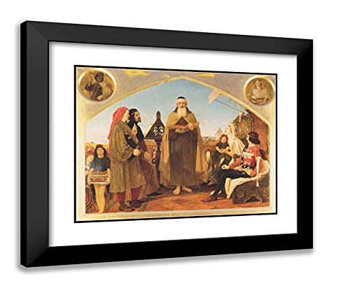 Black Modern Wood Frame With Double Matting