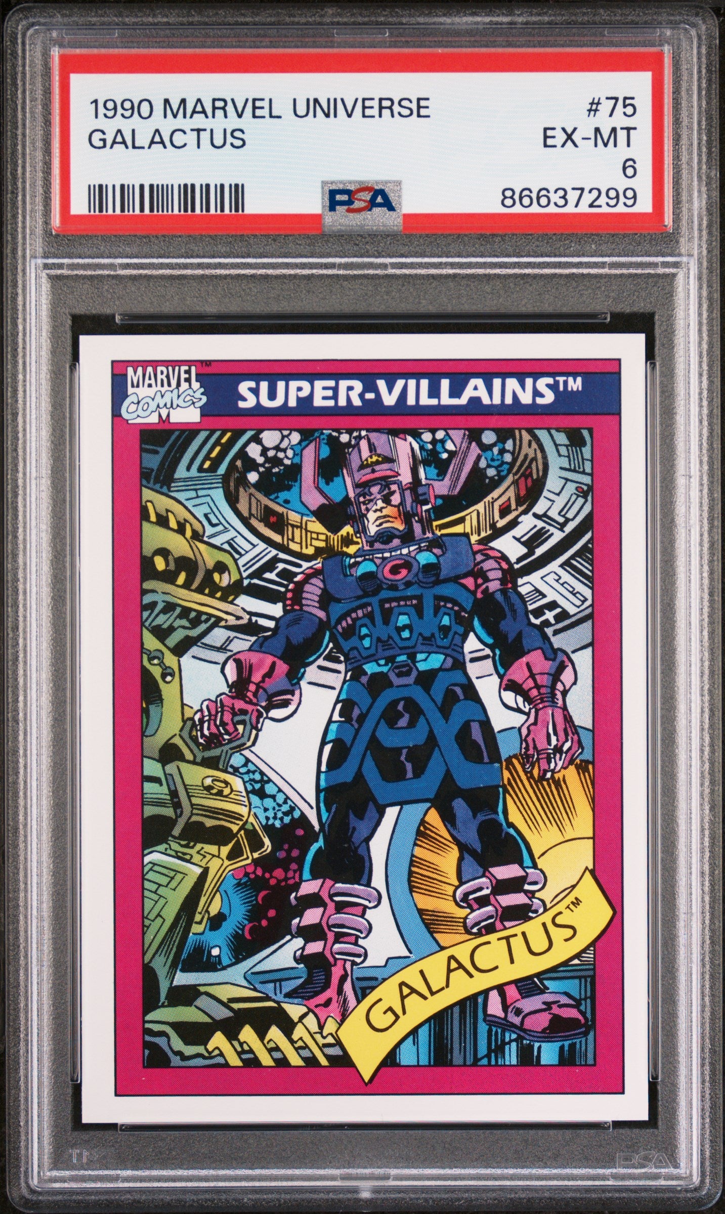 1990 Marvel Universe Galactus #75 PSA 6 Graded Comic - Rare Collectible for Superhero Fans & Investors | Perfect for Display, Gifts & Comic Collections