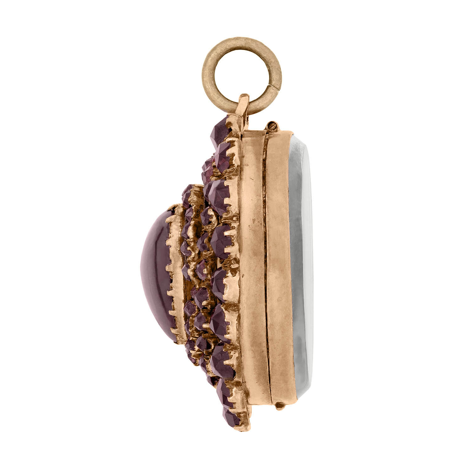 **Antique Victorian 9K Gold Bohemian Barnet Heart Locket Necklace – Vintage Jewelry Gift for Women, Bridal, Valentine's Day & Special Occasions**