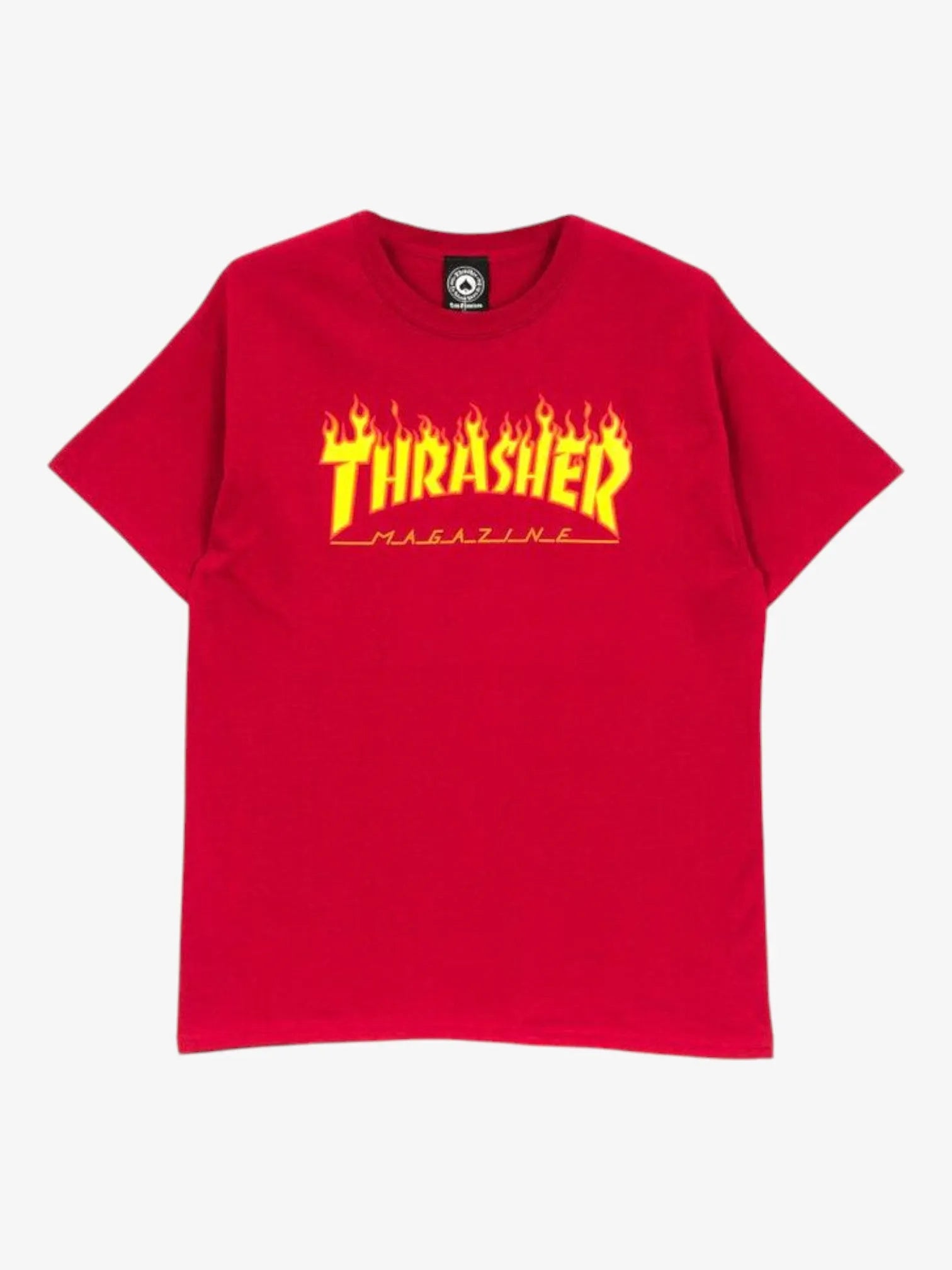 Thrasher Flame Red T-Shirt for Men & Women - Streetwear Graphic Tee | Skateboarding, Casual Wear, Urban Fashion