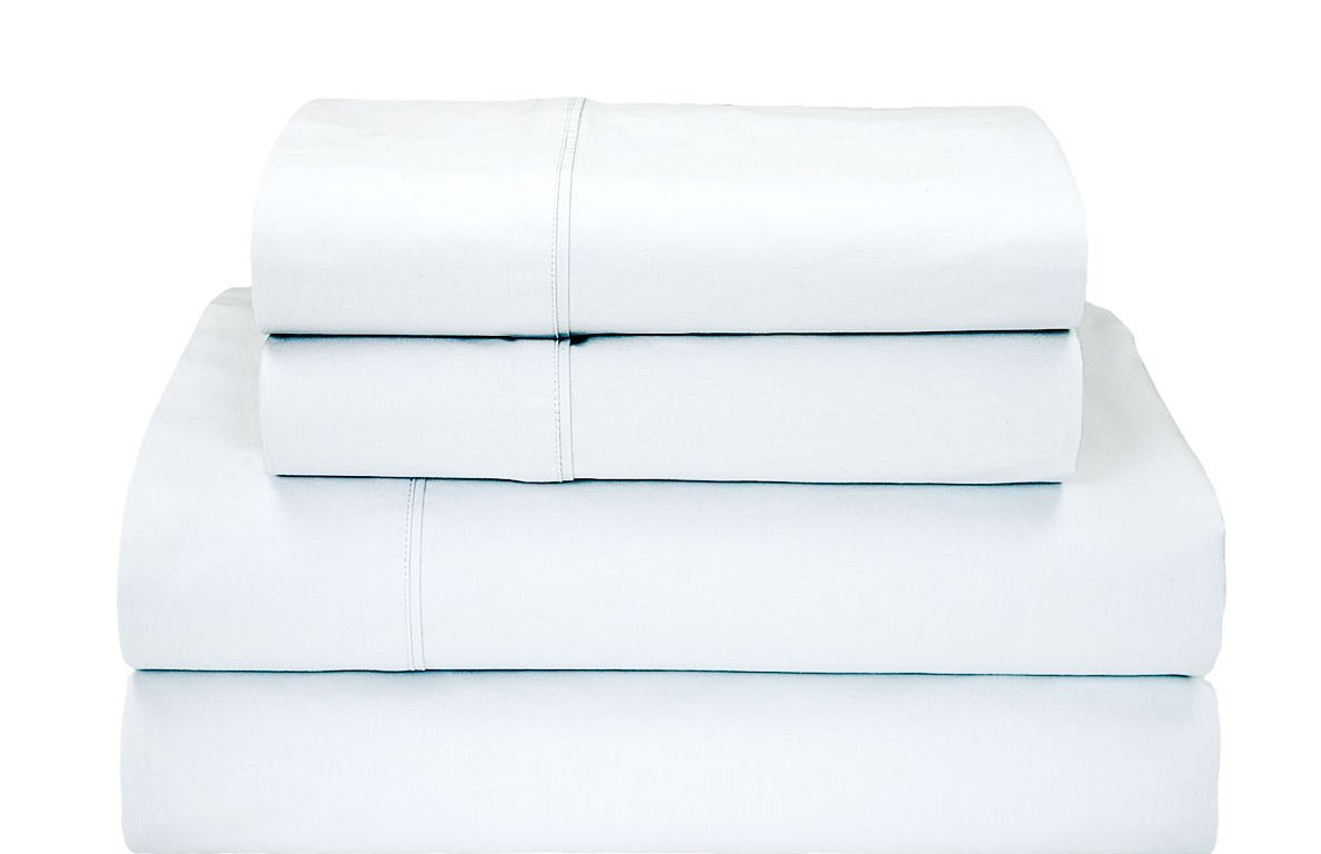 Premium Highland Feather Organic Cotton Sheet Set - King Size, Blue Frost - Ultra Soft & Breathable Bedding for Luxurious Sleep & Hotel-Like Comfort