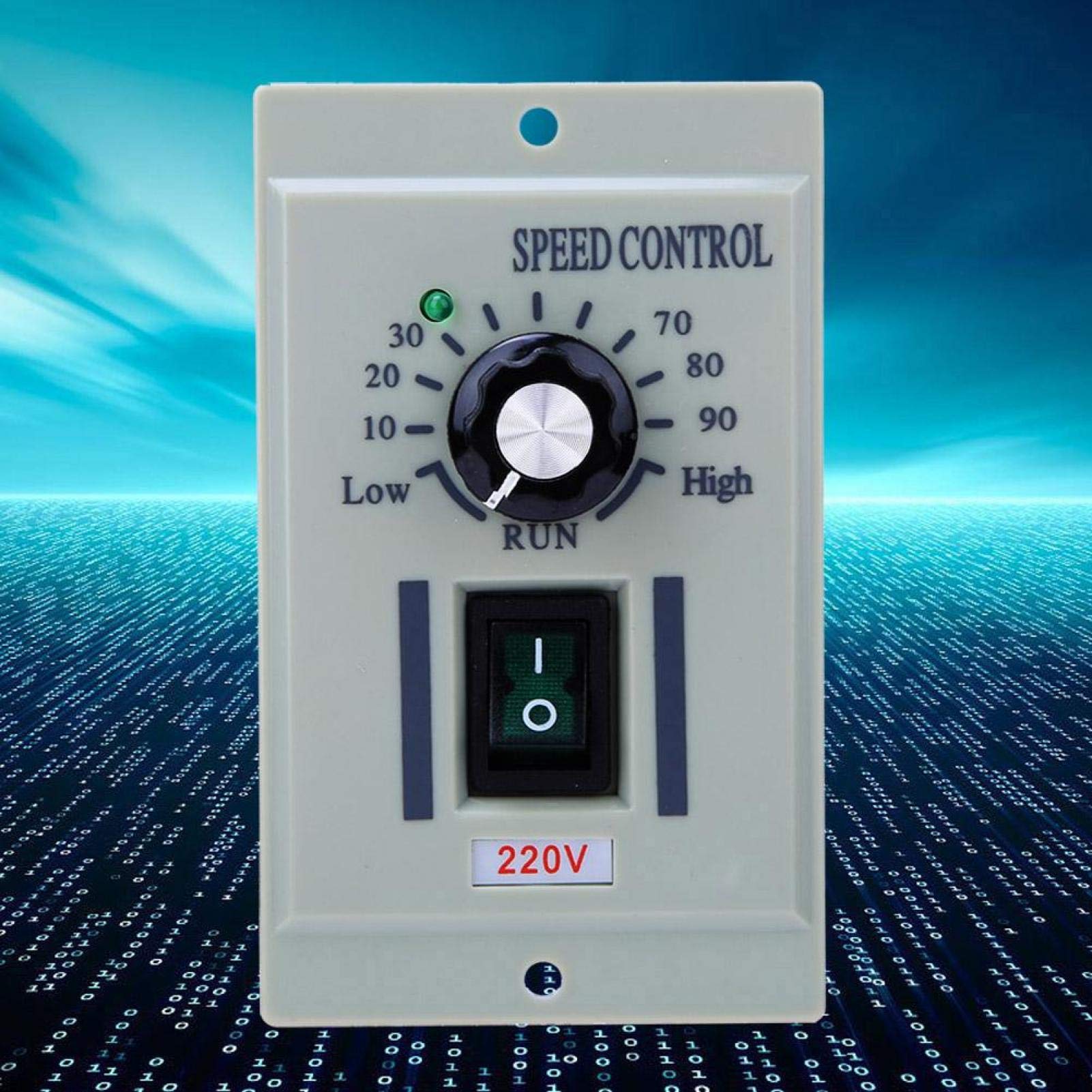 220V AC Motor Speed Controller - DC 0-180V Output, Variable Speed Governor for Packaging Equipment & Industrial Machinery | Perfect for Conveyor Belts, Mixers, Fans & More