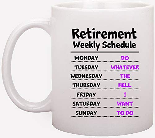 Funny Retirement Quote Ceramic Coffee Mug - Best Gift for Retirees, Office Workers & Coffee Lovers - Perfect for Daily Use, Office Desk & Retirement Parties