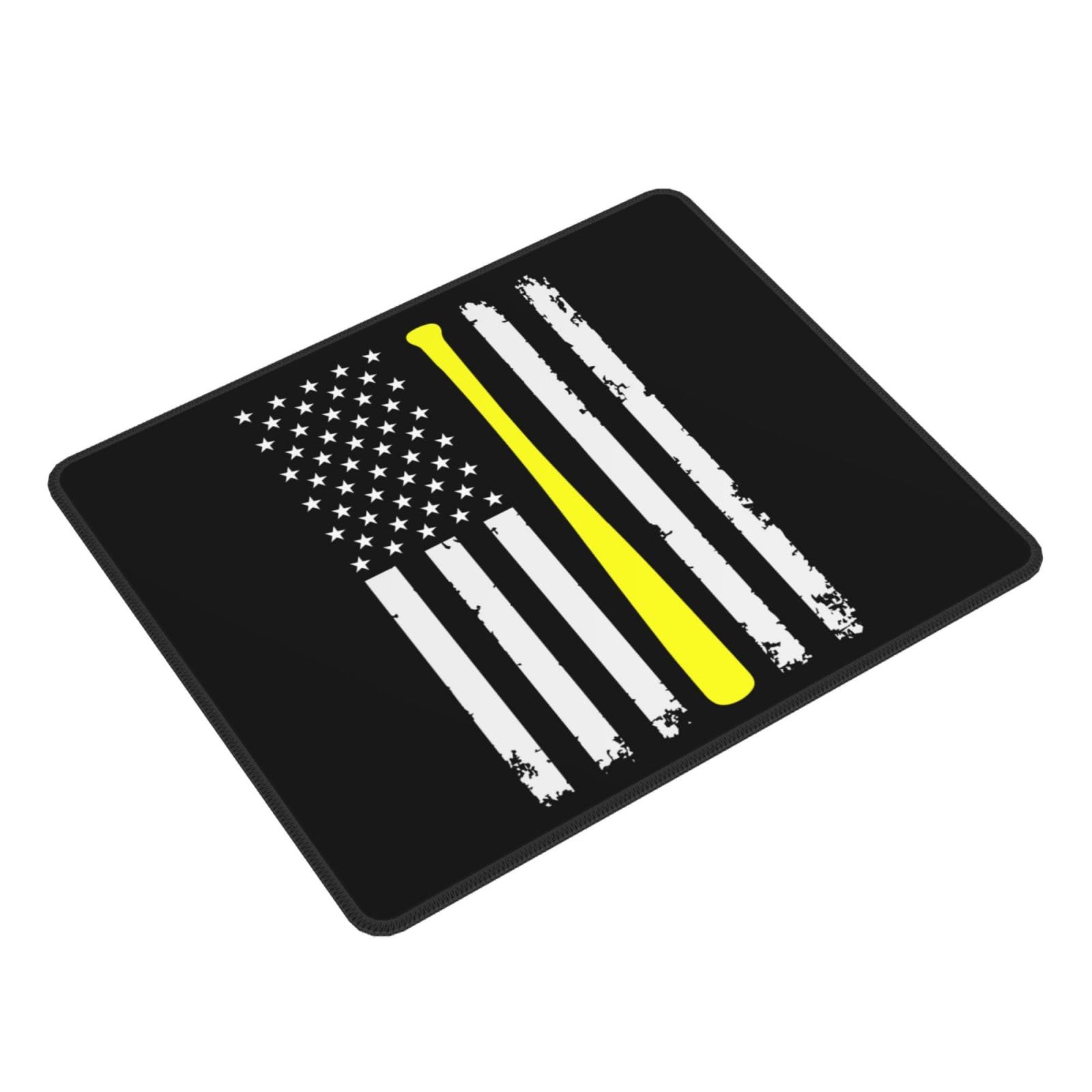 SIYTUAU USA Flag Baseball Design Mouse Pad - Waterproof, Non-Slip Rubber Base for Office & Gaming - 10x12 Inch Large Mousepad for Laptop & PC - Perfect for Work, Gaming & Patriotic Decor