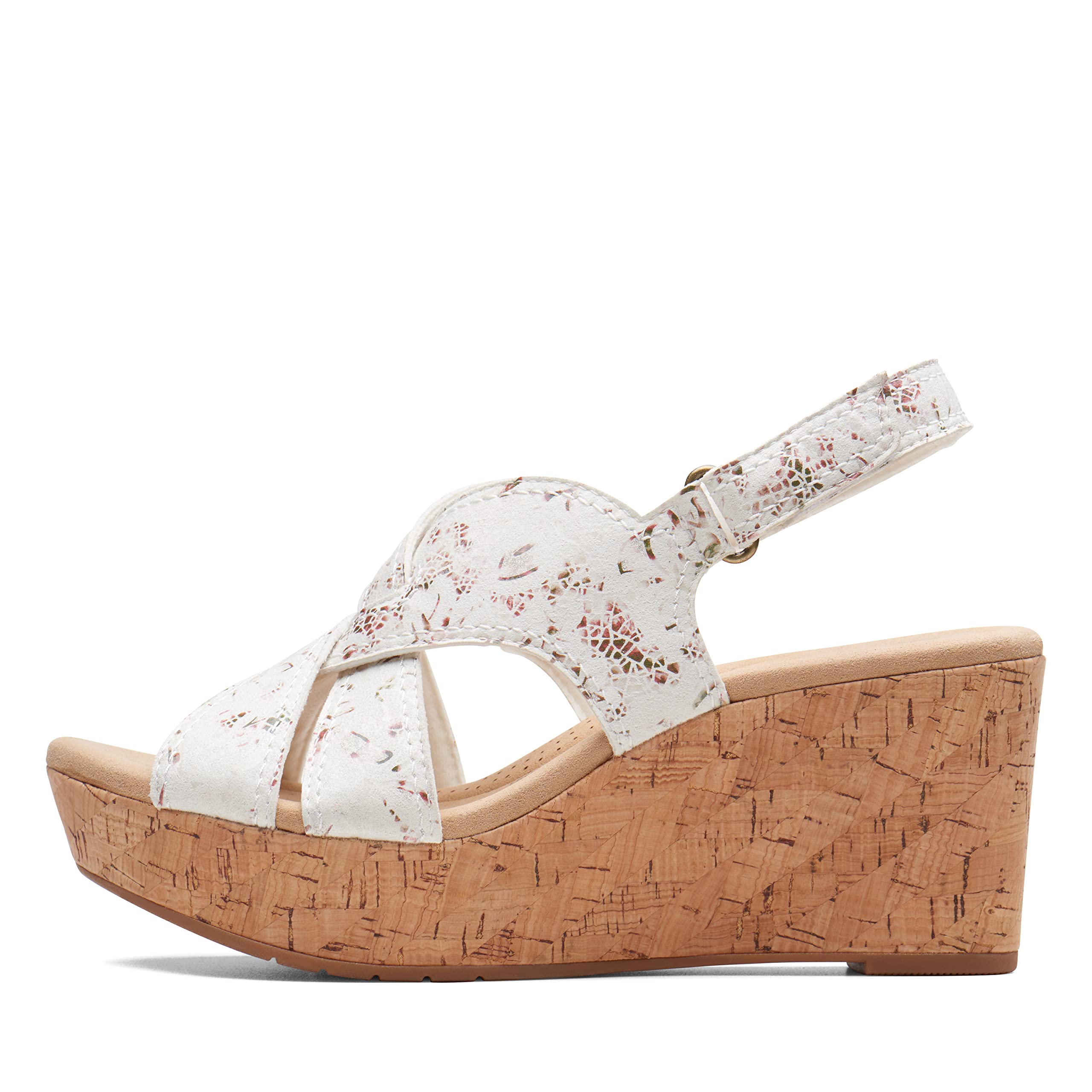 Clarks Women's Rose Erin Wedge Sandal - Comfortable Summer Casual Shoes for Walking, Beach & Outdoor Activities | Breathable & Stylish Wedge Heel Sandals for Women