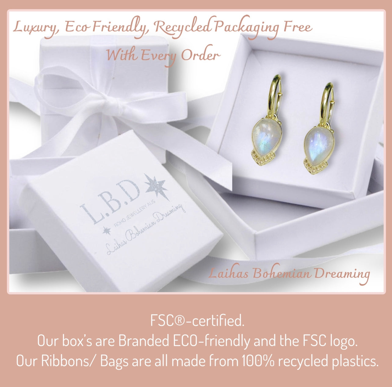 Laihas Queen of Cups Gold Topaz & Labradorite Ring Set – Elegant Jewelry for Women, Perfect for Gifts, Parties & Special Occasions