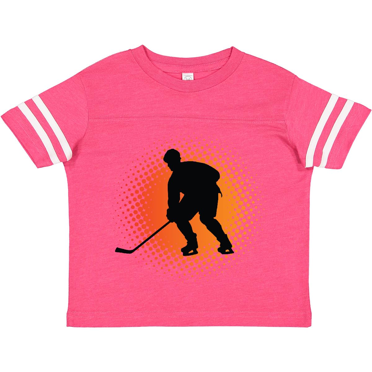 Inktastic Play Hockey Sports Toddler T-Shirt - Cute Hockey Player Graphic Tee for Boys & Girls - Soft Cotton Toddler Shirt for Hockey Fans, Sports Lovers & Game Day Outfits