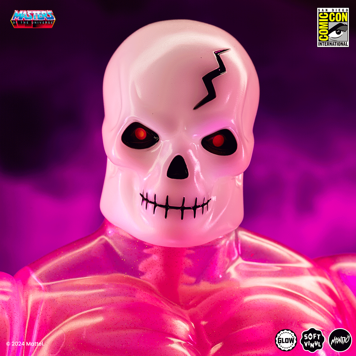 Masters of the Universe Scareglow Soft Vinyl Figure - Cherry Blossom Glow in The Dark Collectible Toy | Perfect for Display, Gift Giving & He-Man Fans Collection