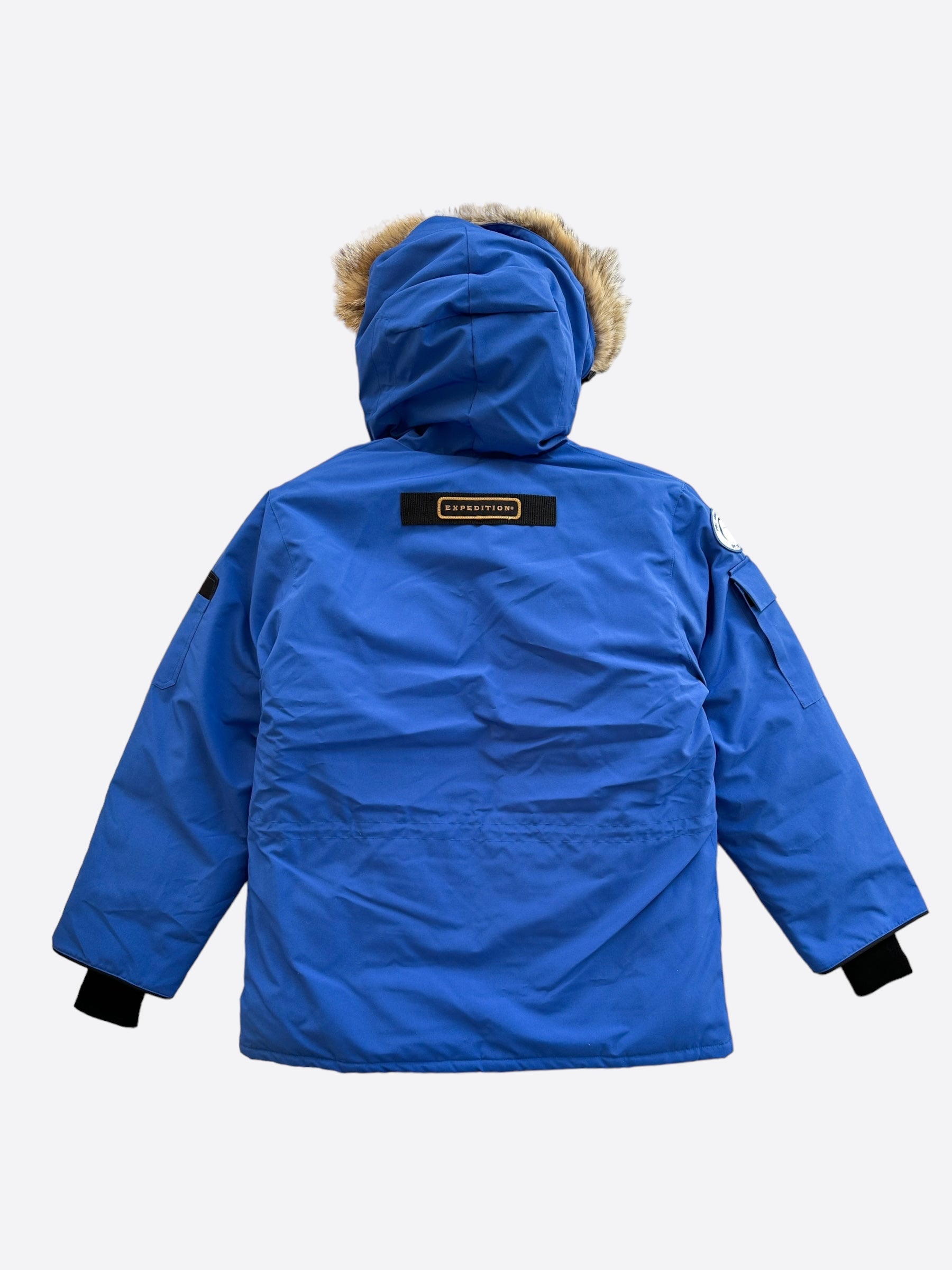 Canada Goose PBI Blue Expedition Men's Parka - Windproof Waterproof Winter Coat for Extreme Cold Weather - Perfect for Arctic Expeditions, Skiing & Outdoor Adventures