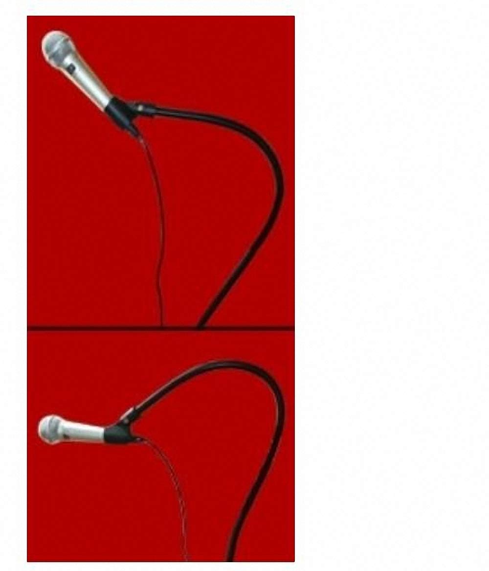 Magic Accessories Comedy Microphone Stand - Adjustable Boom Mic Holder for Singing, Karaoke & Live Performances - Perfect for Home Studio, Stage Shows & Comedy Acts