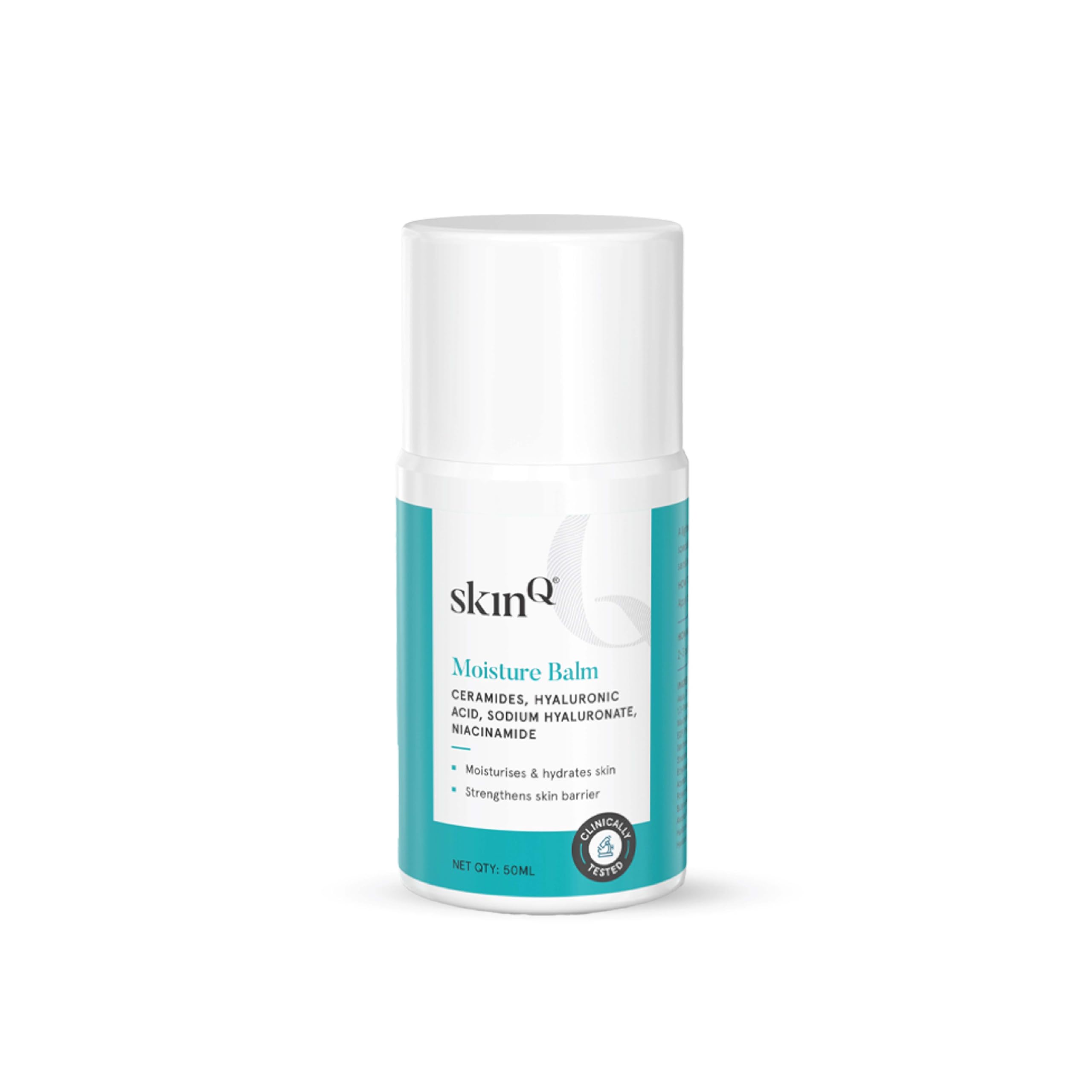 SkinQ Vitamin E Face Moisturizer with Hyaluronic Acid & Ceramides - Hydrating Moisture Balm for Dry Skin | Dermatologist-Tested Facial Cream for All Skin Types | 50ml | Perfect for Daily Skincare Routine & Nighttime Hydration