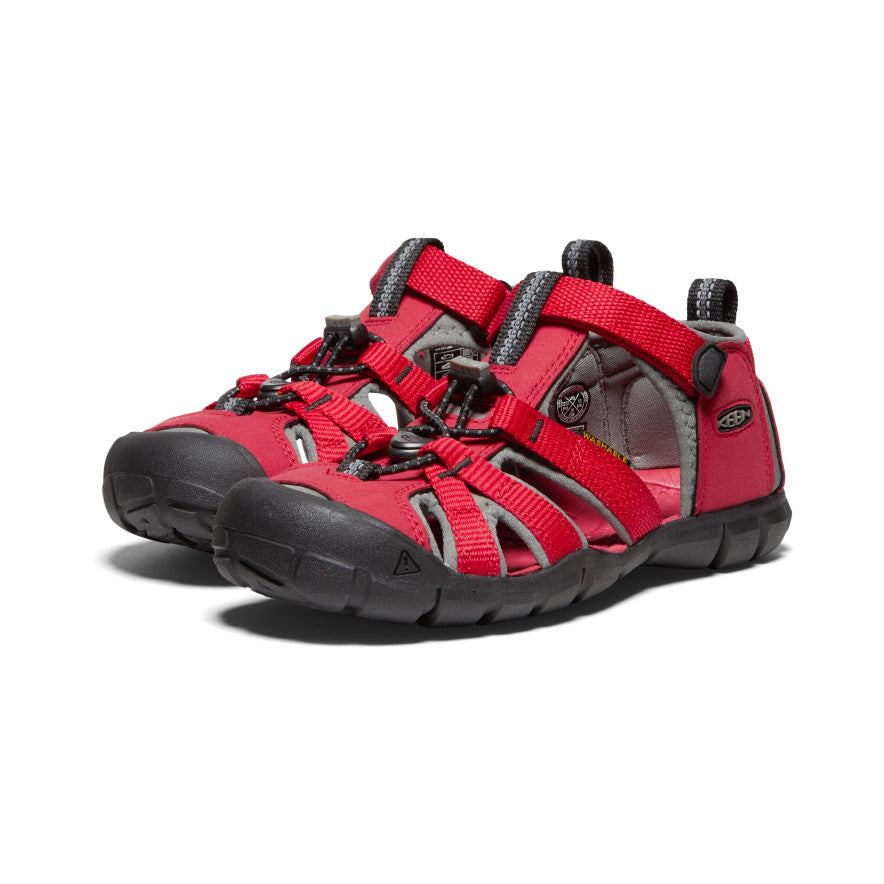 Youth Seacamp II CNX Racing Red/Gargoyle Water Shoes - Lightweight & Quick-Drying for Swimming, Beach, Boating & Water Sports