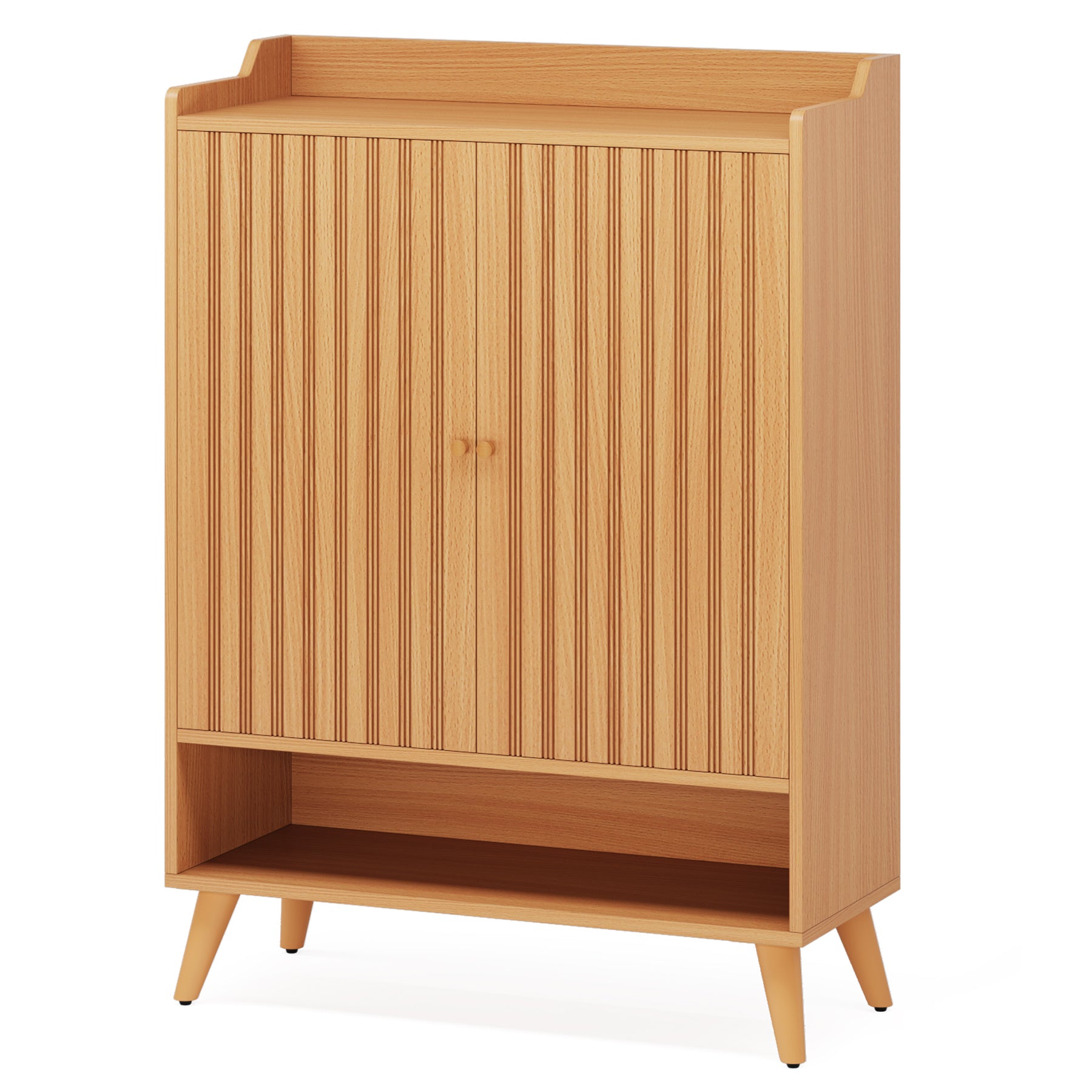 Solid Wood Shoe Rack with Adjustable Shelves & Open Storage - Perfect for Entryway, Closet & Mudroom Organization