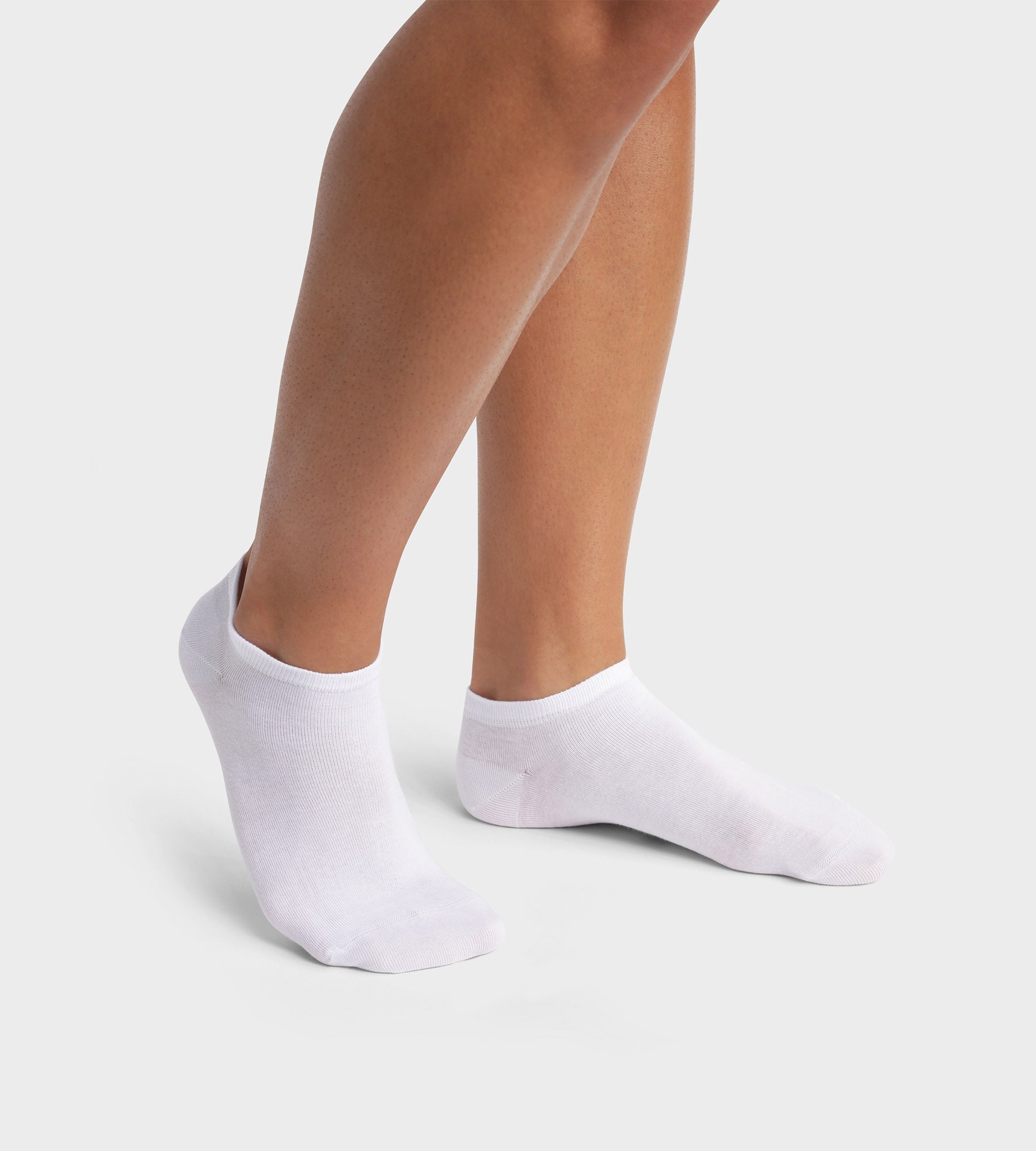 Organic Cotton Men's Ankle Socks 2-Pack - White | Breathable & Comfortable for Everyday Wear, Sports & Casual Outfits