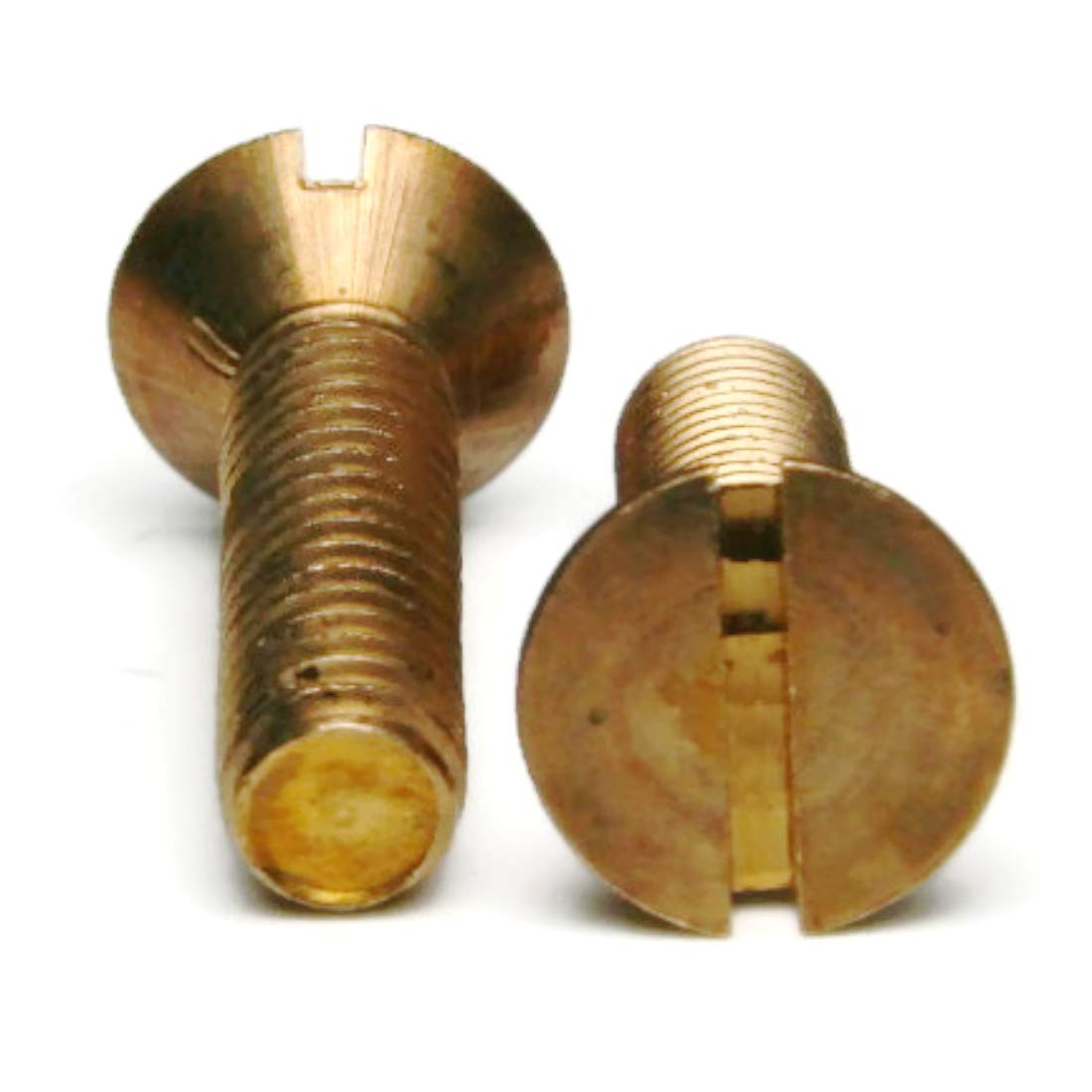 Silicon Bronze Slotted Flat Head Machine Screws - 5/16