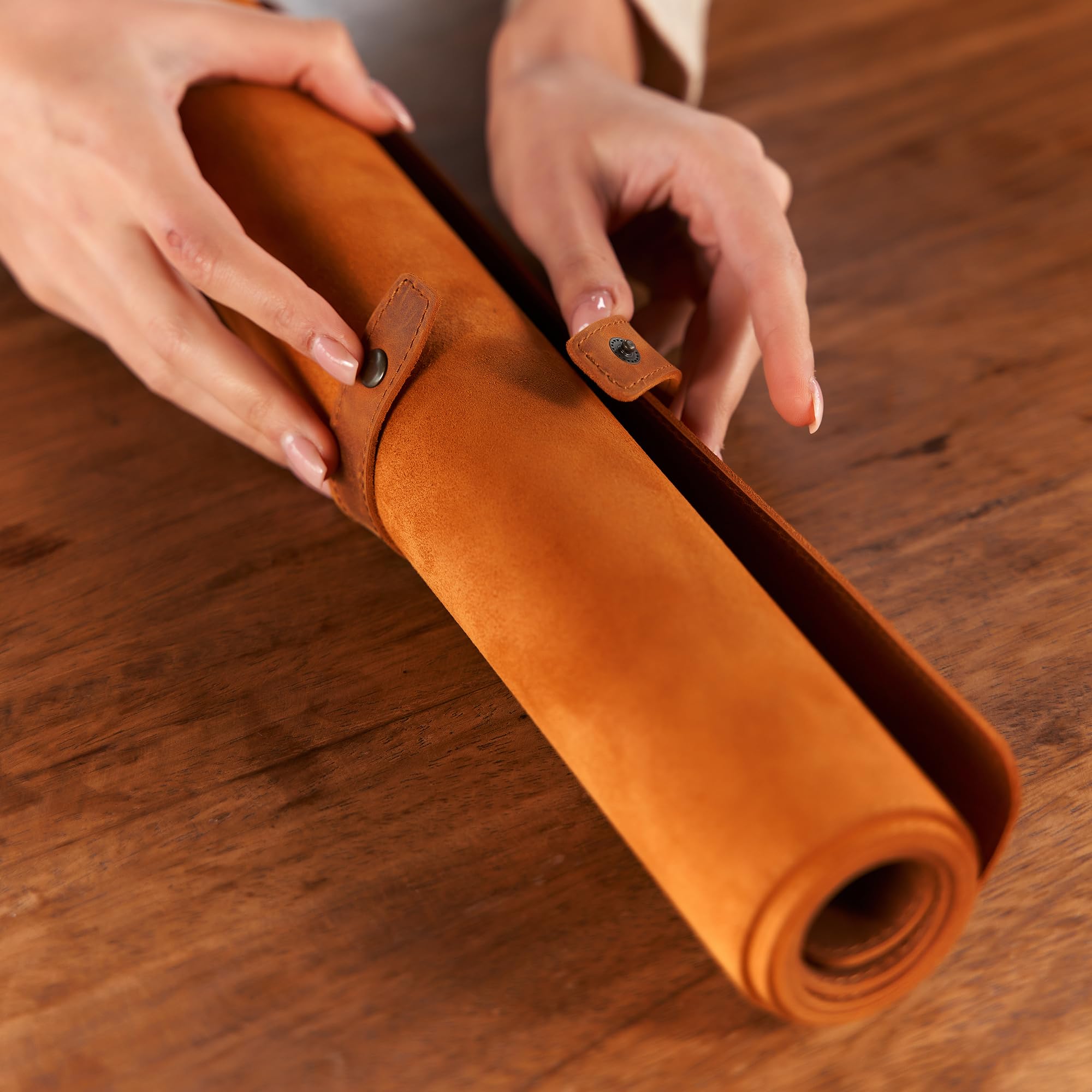 Premium Custom Handmade Leather Desk Mat 26