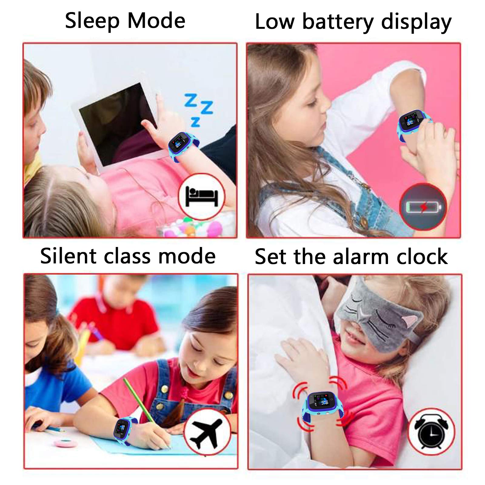 4G Smart Watch for Kids - IP67 Waterproof GPS Tracker with SOS, Two-Way Calling, 1.3