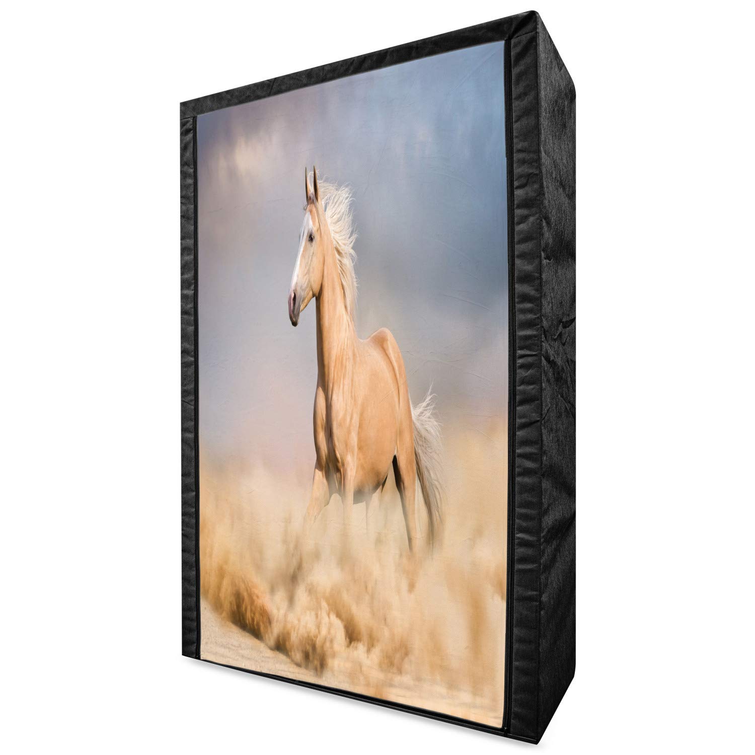 Ambesonne Portable Fabric Wardrobe with Shelves - 42.5