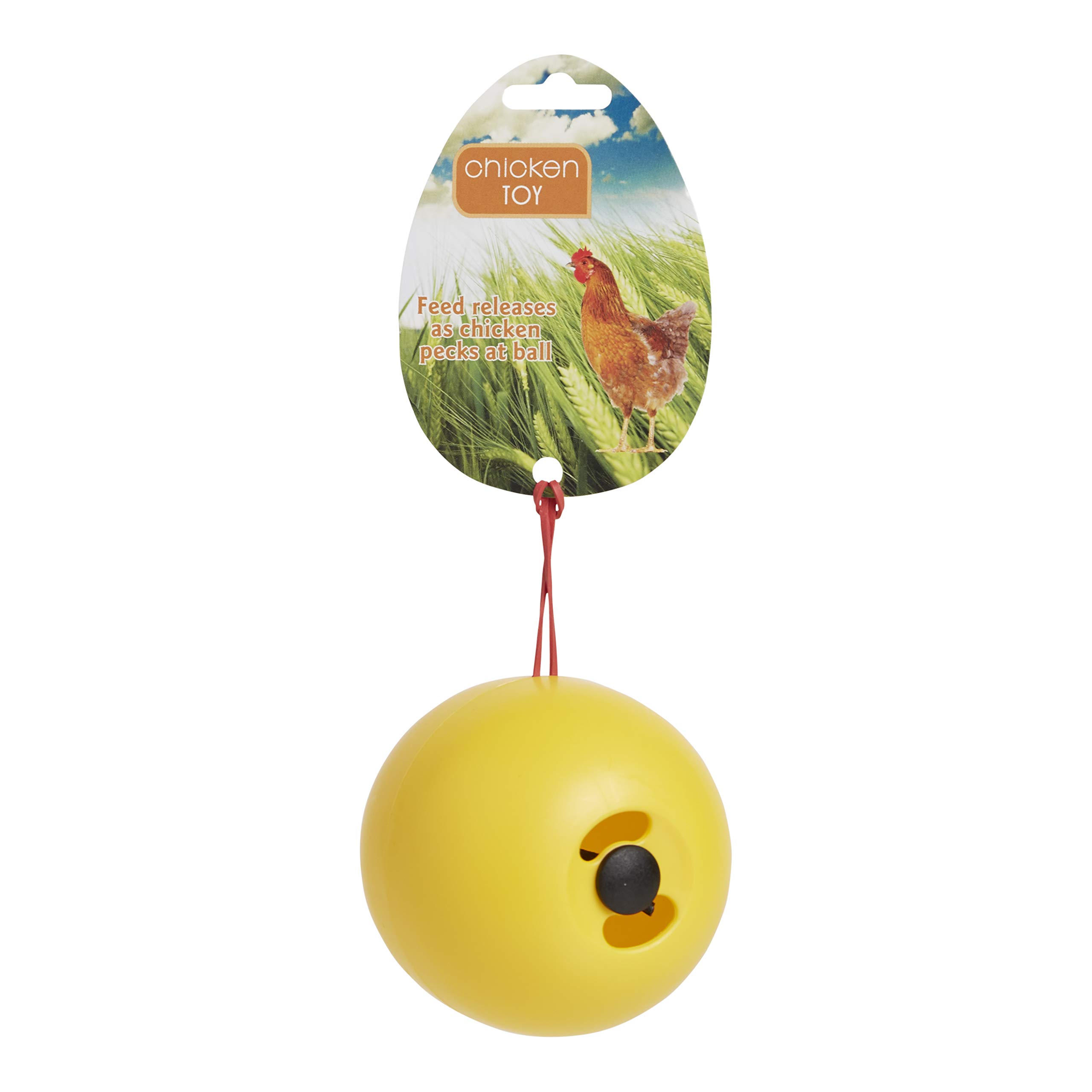 Lixit Chicken Feeder Toy for Pet Chickens - Durable Plastic Poultry Feeder (1 Pack) - Perfect for Coops, Backyard Farms & Chicken Enrichment Activities