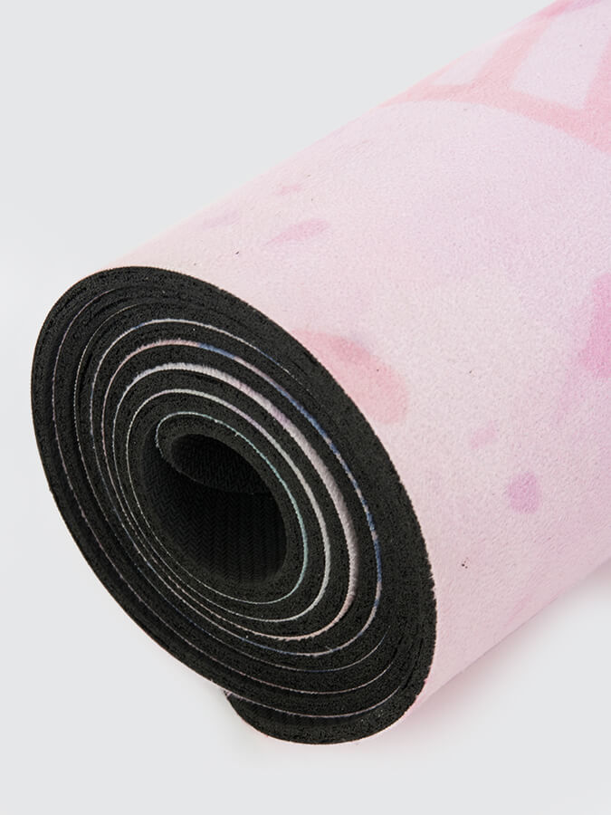 Eco-Friendly Vegan Suede Microfiber Yoga Mat 4mm - Non-Slip, Cushioned for Hot Yoga, Pilates & Home Workouts - Perfect for Beginners & Professionals