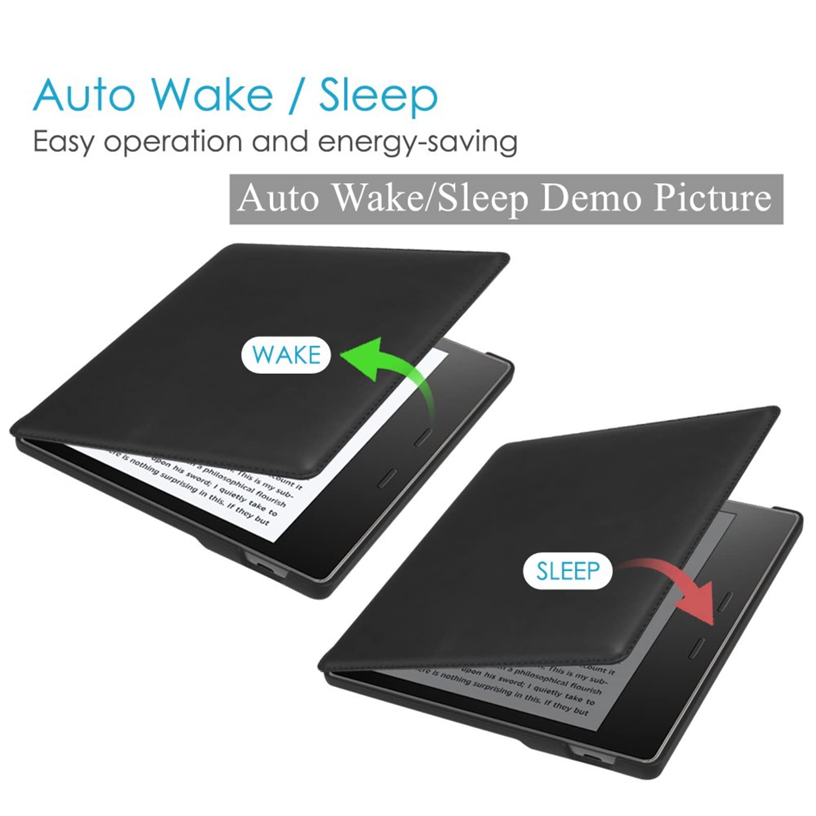 Premium 7 Inch Fabric Case for Kindle Oasis 9th & 10th Generation - Auto Wake/Sleep Cover - Perfect for Reading at Home, Travel & Commuting (Not Compatible with Other Kindle Oasis Models)