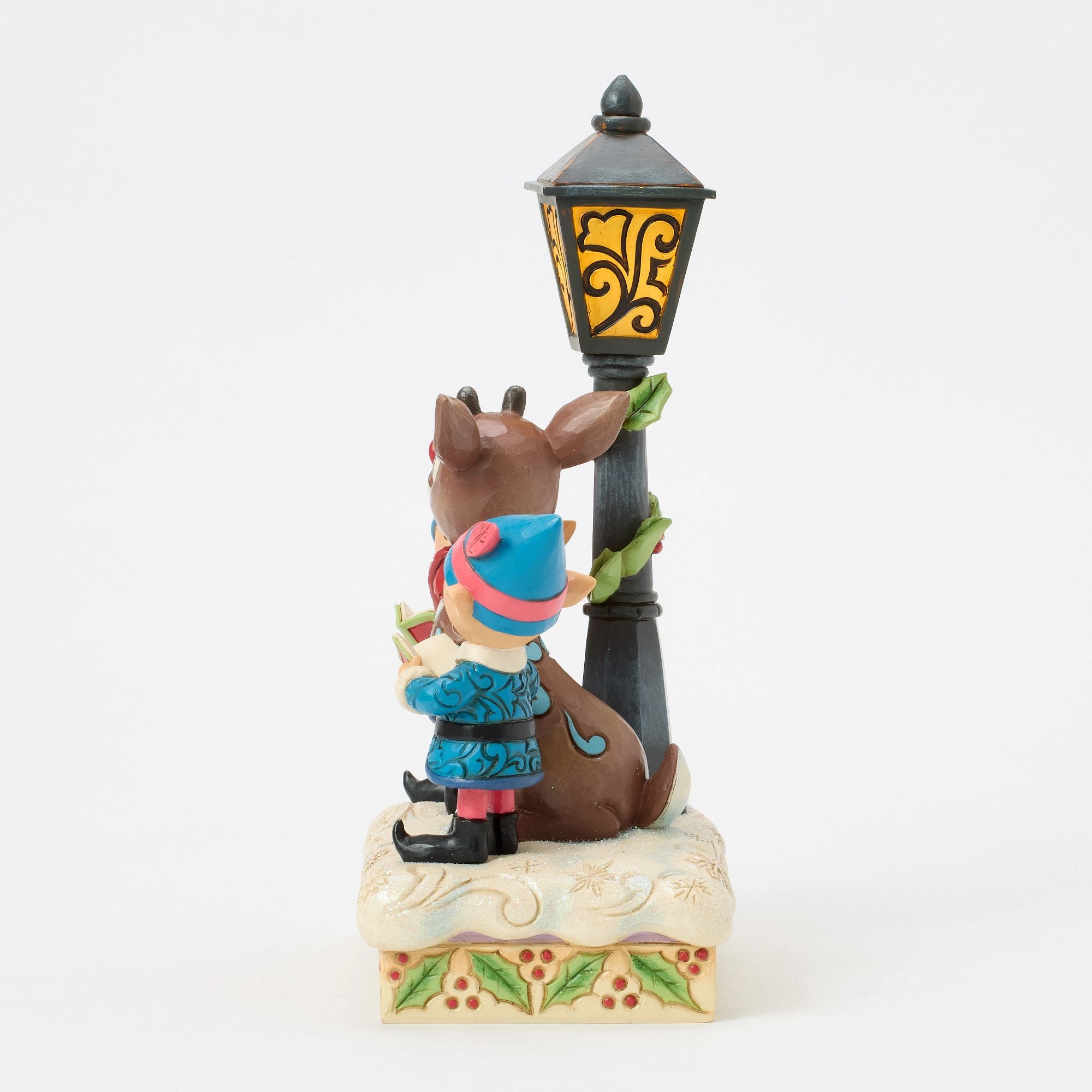 Rudolph and Elves Caroling Christmas Decorations - Festive Holiday Home Decor for Xmas Tree, Mantel & Party Decorations