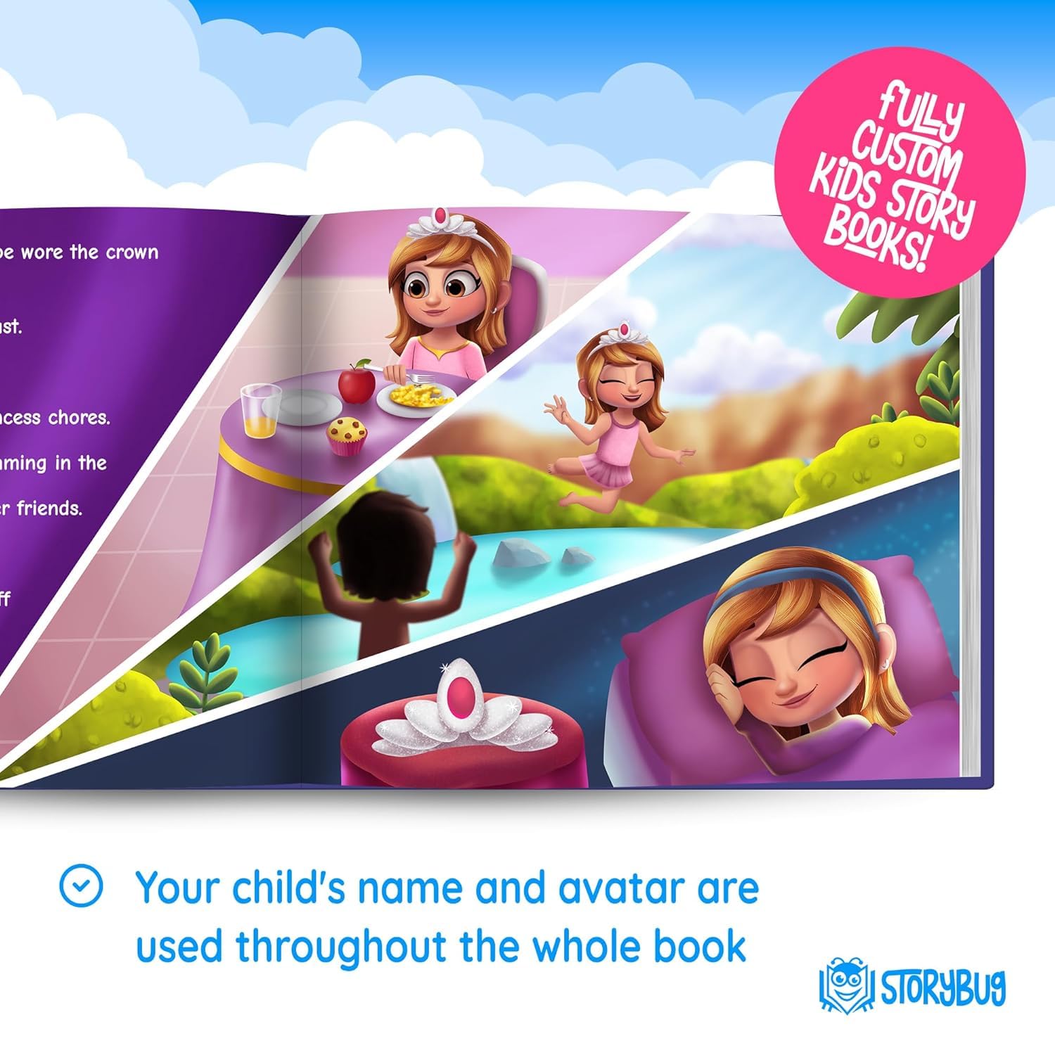 Custom Personalized Princess Story Book for Girls - Unique Gift with Child's Name - Perfect for Birthdays, Bedtime Reading & Special Occasions