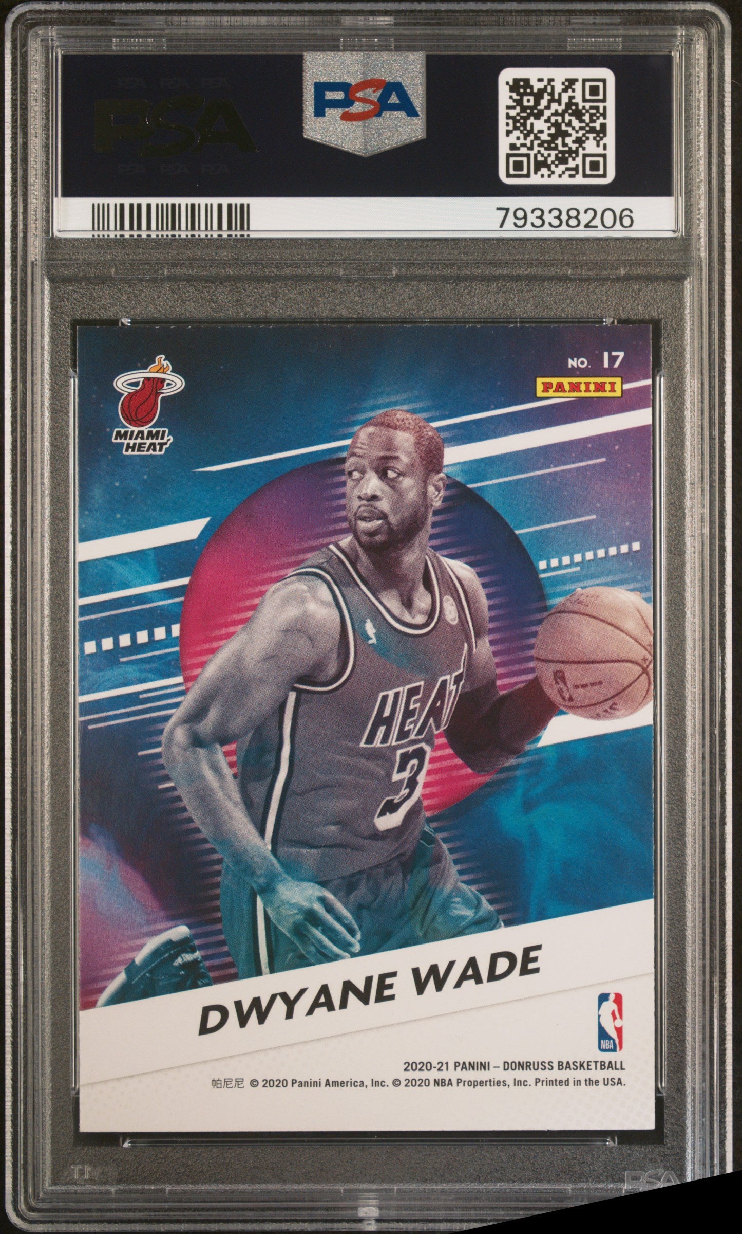 2020 Panini Donruss Retro Series Dwyane Wade #17 PSA 10 Graded Basketball Card - Perfect for Collectors & Sports Memorabilia Displays
