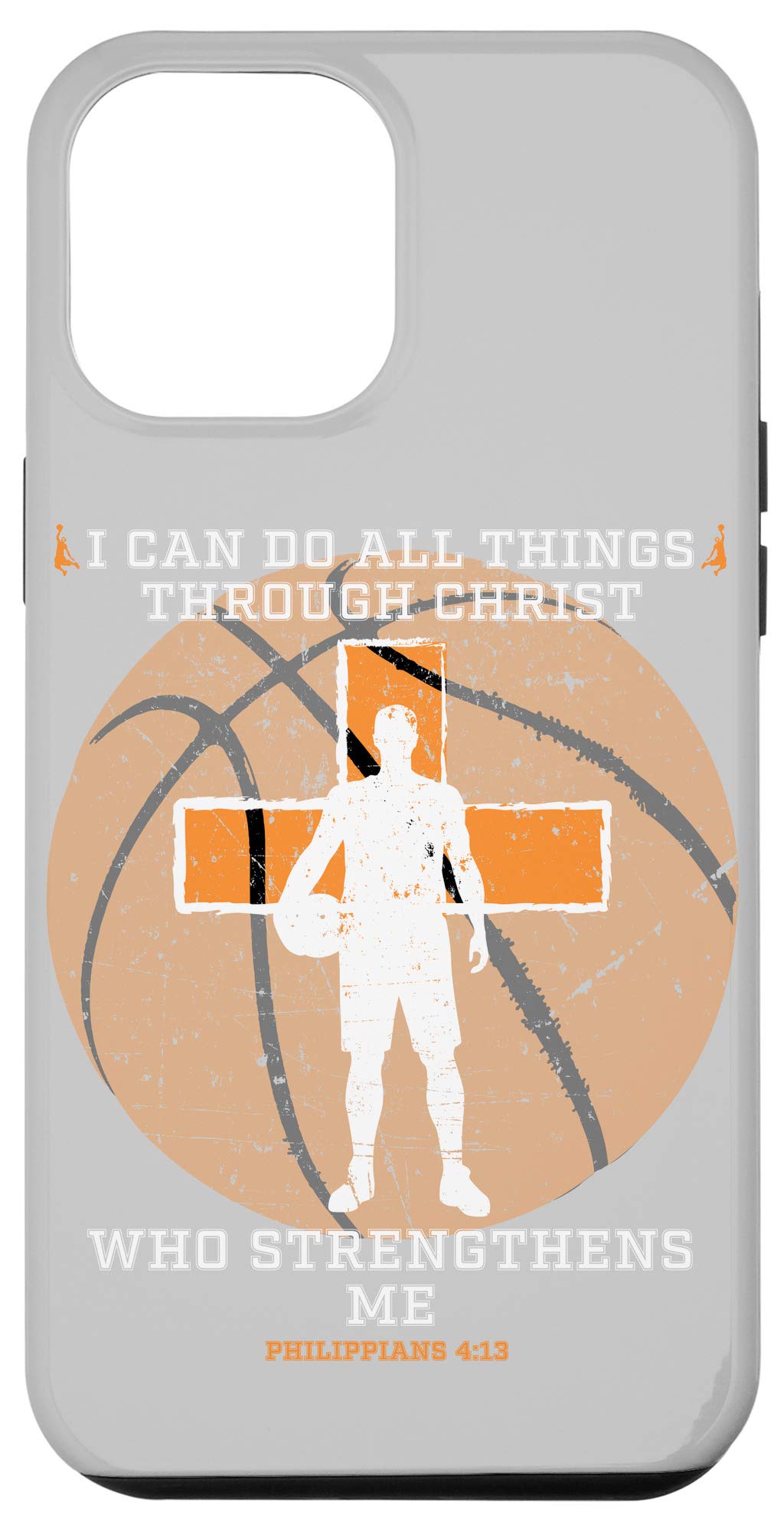 iPhone 12 Pro Max Case - Durable Basketball Design Phone Cover for Men, Boys & Youth - Perfect Gift for Christian Athletes & Basketball Players - Ideal for Games, Practice & Everyday Use