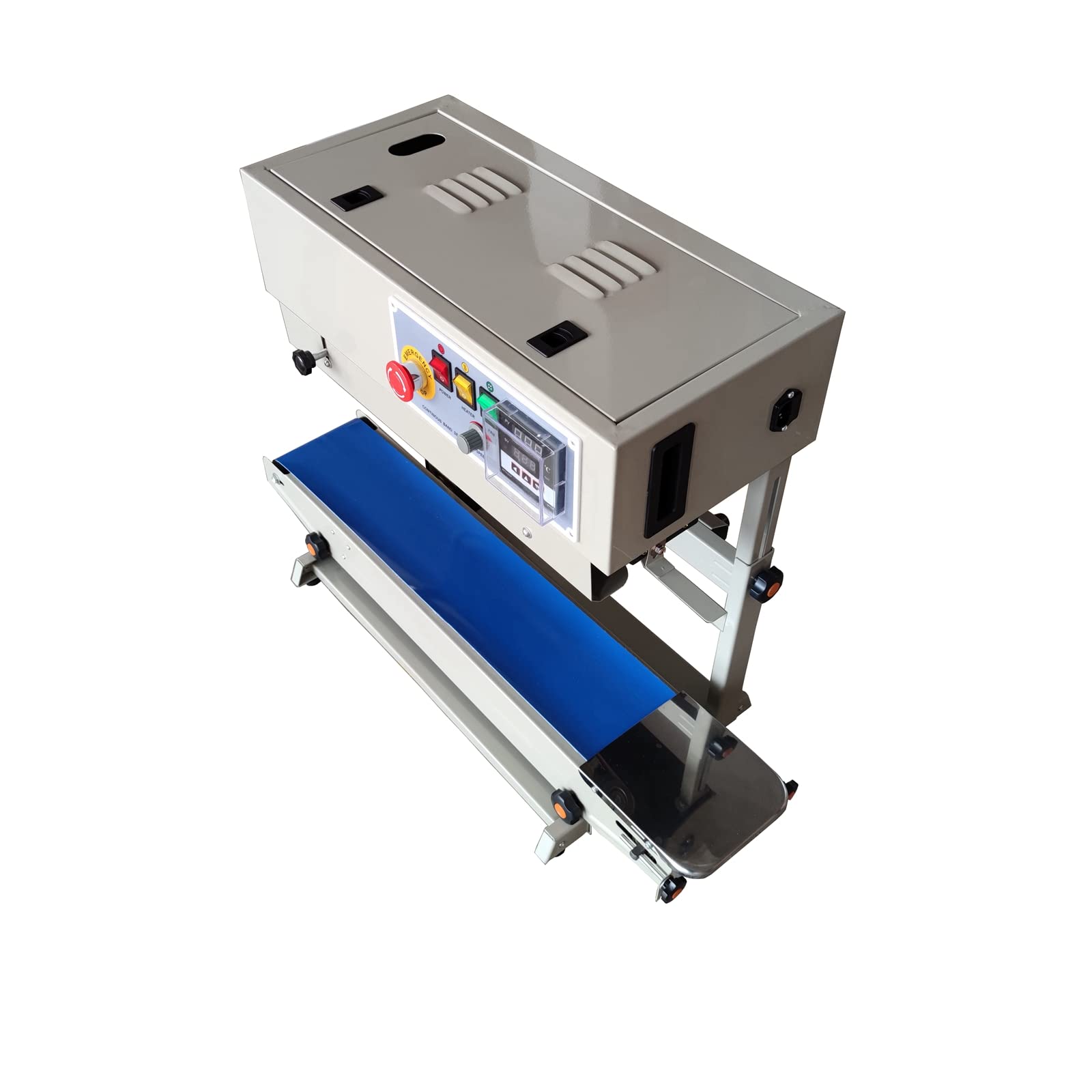 INTBUYING FR-880 85W Automatic Continuous Bag Sealing Machine - Vertical Band Sealer for PVC Membrane Bags & Films (110V) | Ideal for Food Packaging, Retail & Industrial Use