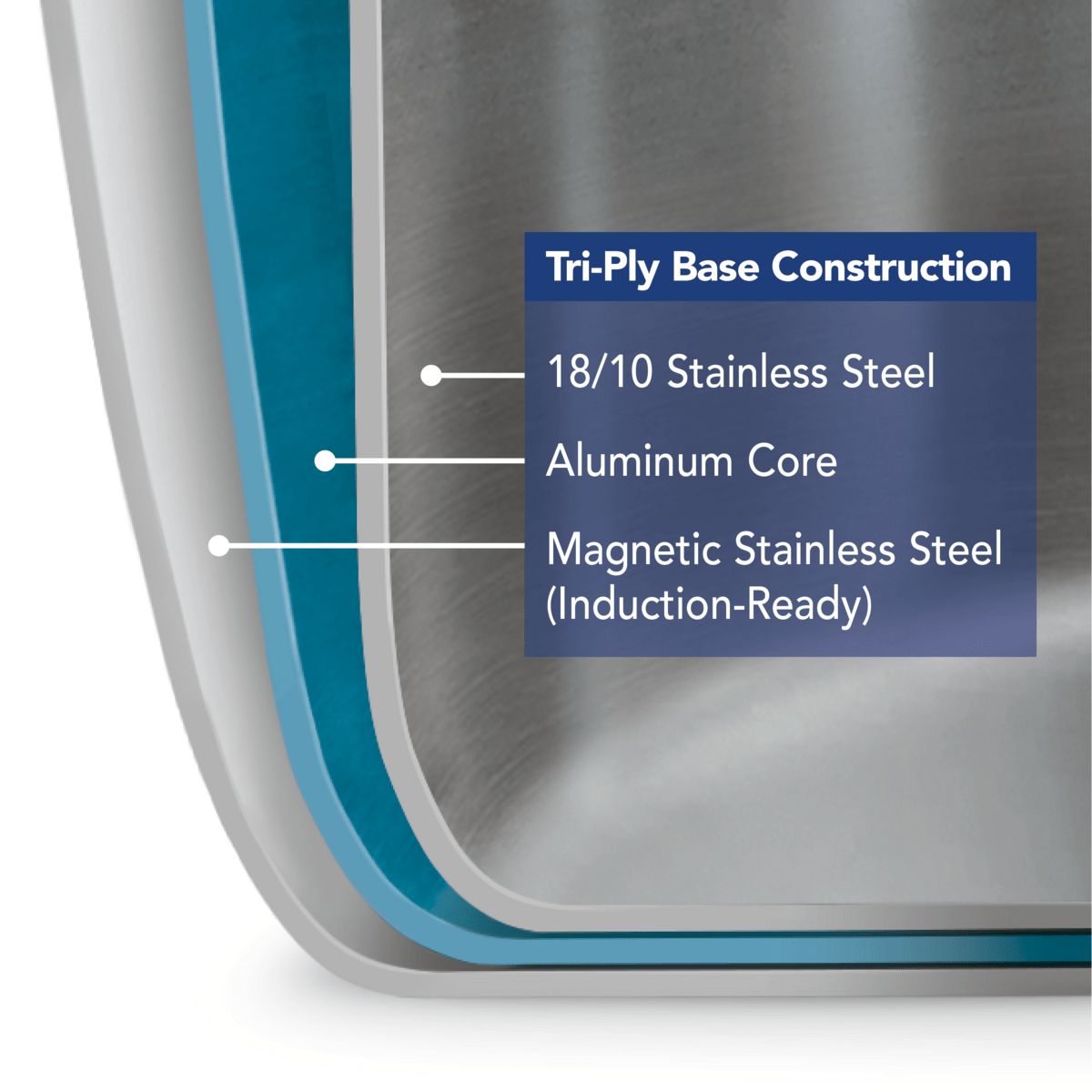 Tramontina 3 Qt Stainless Steel Gourmet Covered Deep Sauté Pan - Perfect for Searing, Braising & Cooking Family Meals