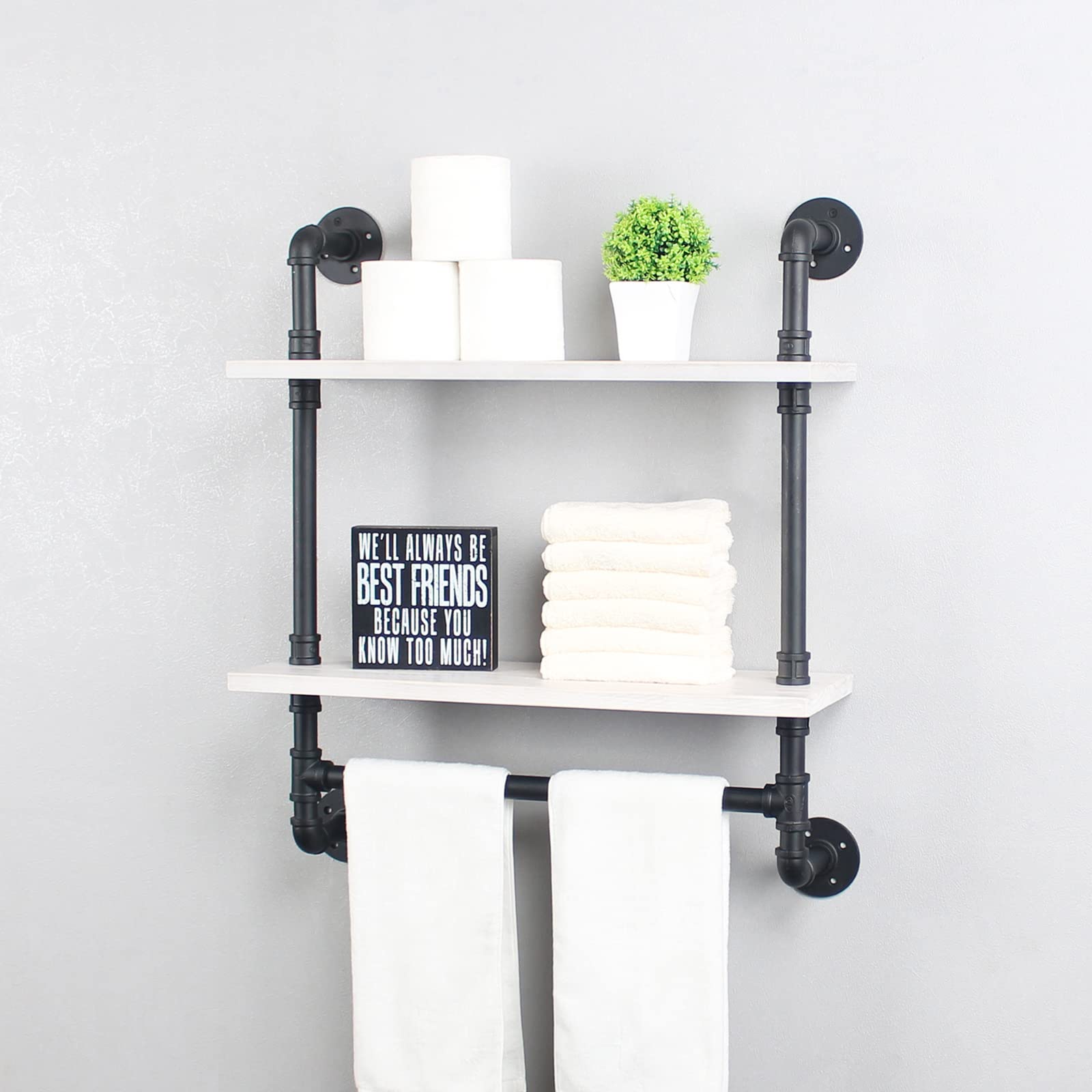 Industrial Pipe Shelving Set - 24