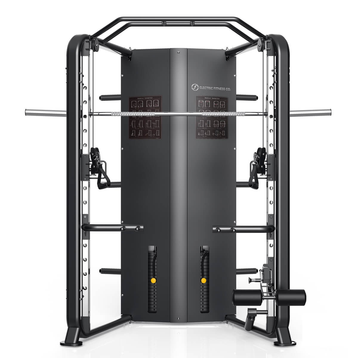 EFC Functional Smith Machine & Dual Cable Crossover - Premium Home Gym Equipment for Strength Training & Full-Body Workouts | Perfect for Home Gyms, Personal Training Studios & Fitness Centers