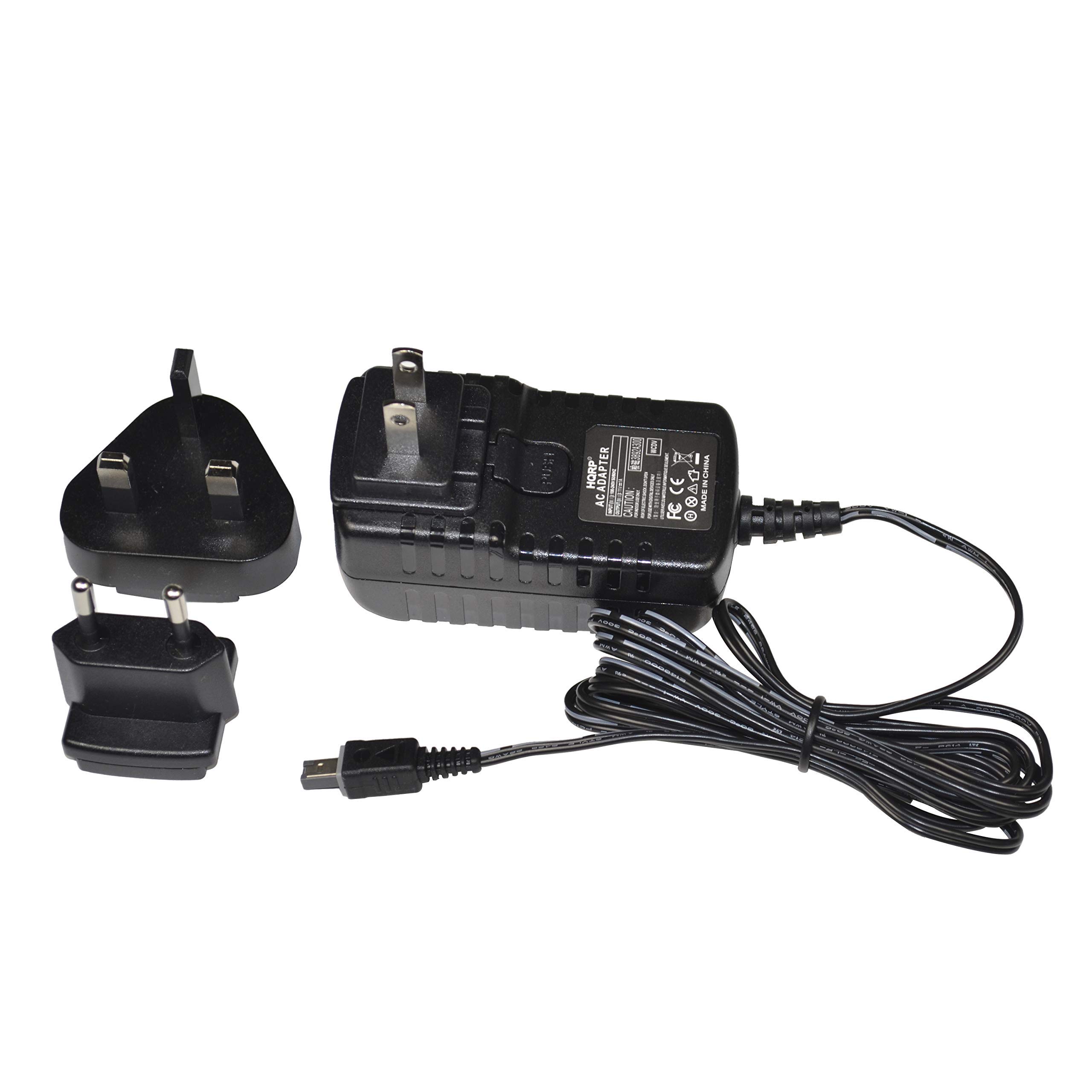 HQRP AC Power Adapter for JVC GR-D93U GR-D93US Camcorder - USA Plug & Euro Adapter Included - Perfect for Travel & Home Video Recording