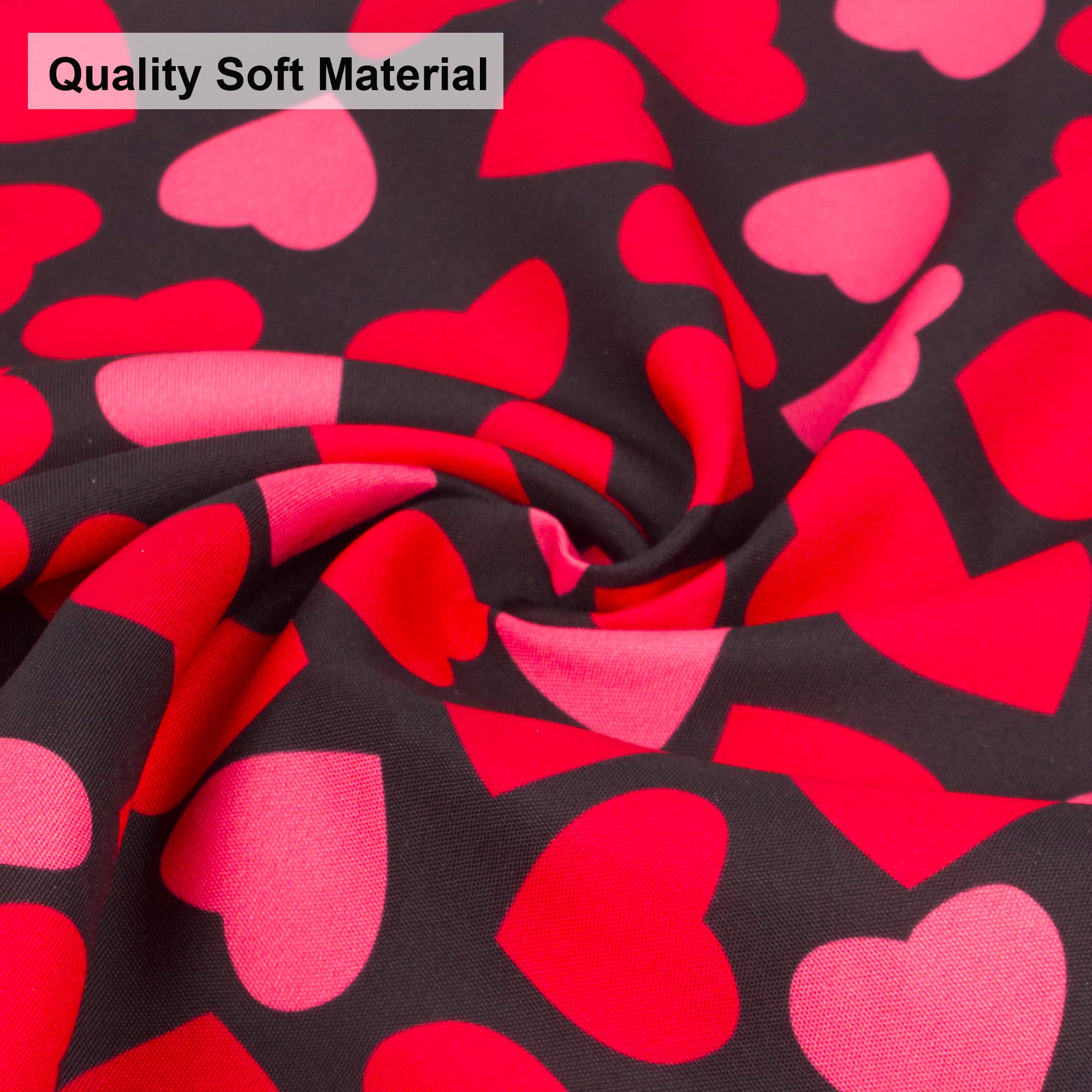 PTDECOR Valentine Dog Bandana - Reversible Triangle Bib Scarf for Medium & Large Dogs - Multi-Size Adjustable Pet Bandana for Valentine's Day, Christmas & Special Occasions - Perfect for Photo Shoots, Parties & Daily Wear