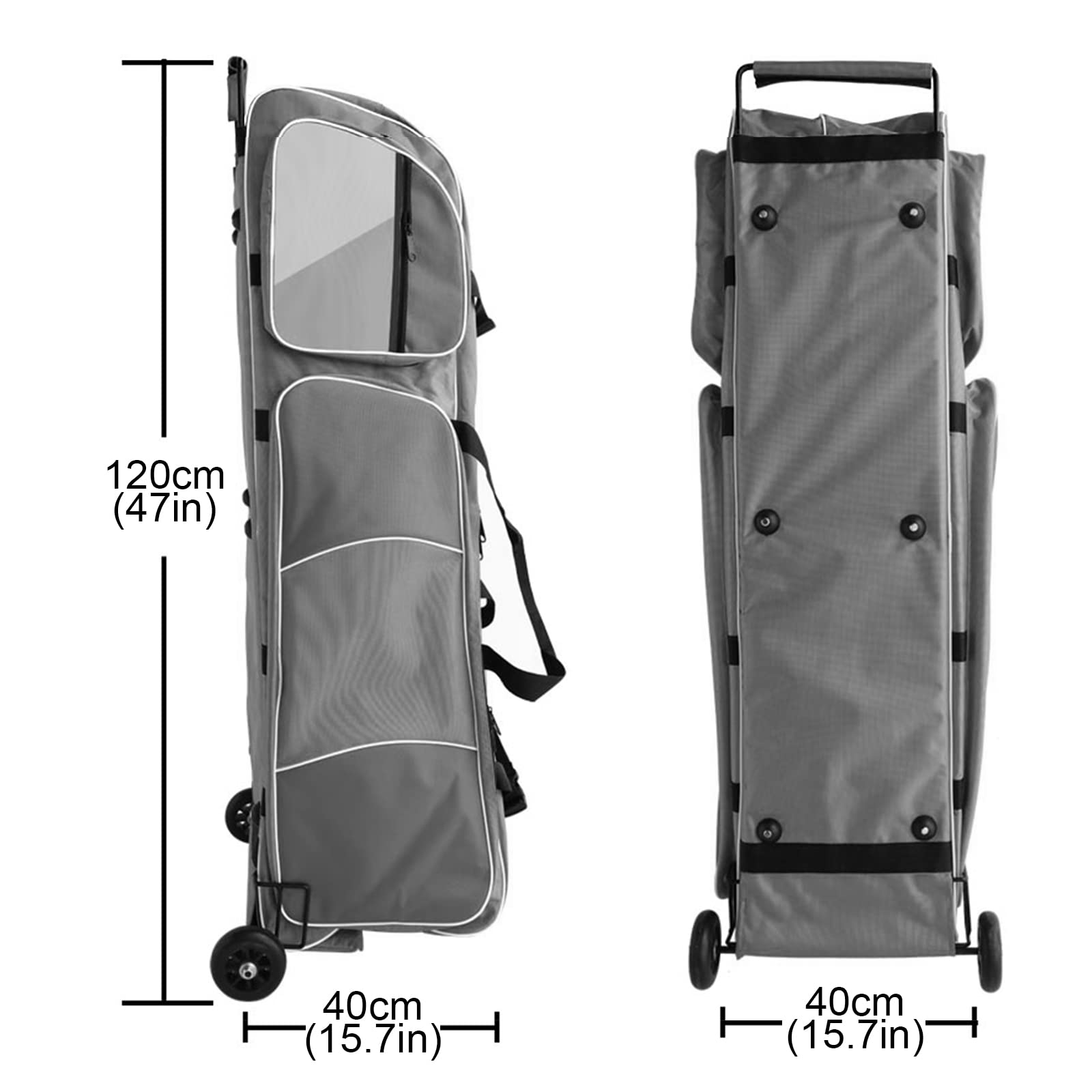 Premium Fencing Gear Bag for Foil, Epee & Saber - Durable Roller Storage Bag for Adults & Kids (47x15.7x15.7 Inches) - Perfect for Tournaments, Practice & Equipment Transport