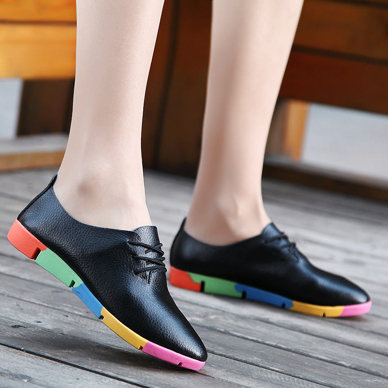 Premium Korean Leather Casual Shoes for Men & Women - Comfortable & Stylish for Everyday Wear, Office, and Travel