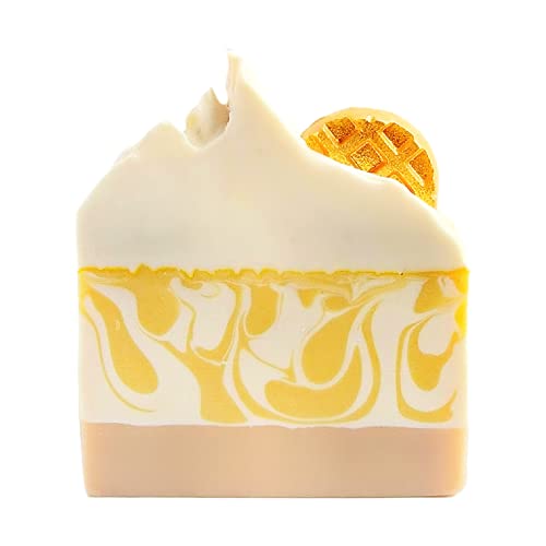 Oatmeal Milk and Honey Artisan Soap Bar (5oz) - Handmade Cold Process Natural Body Soap with Shea Butter - Gentle Exfoliating & Moisturizing for Dry & Sensitive Skin - Perfect for Daily Shower & Gift Giving
