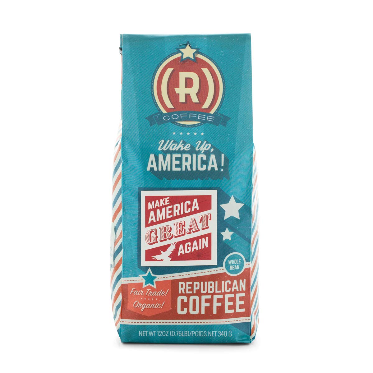 Make America Great Again Coffee | Premium Republican Coffee | Small Batch Whole Bean | 12oz Bag | Perfect for Conservative Gatherings & Patriotic Gifts