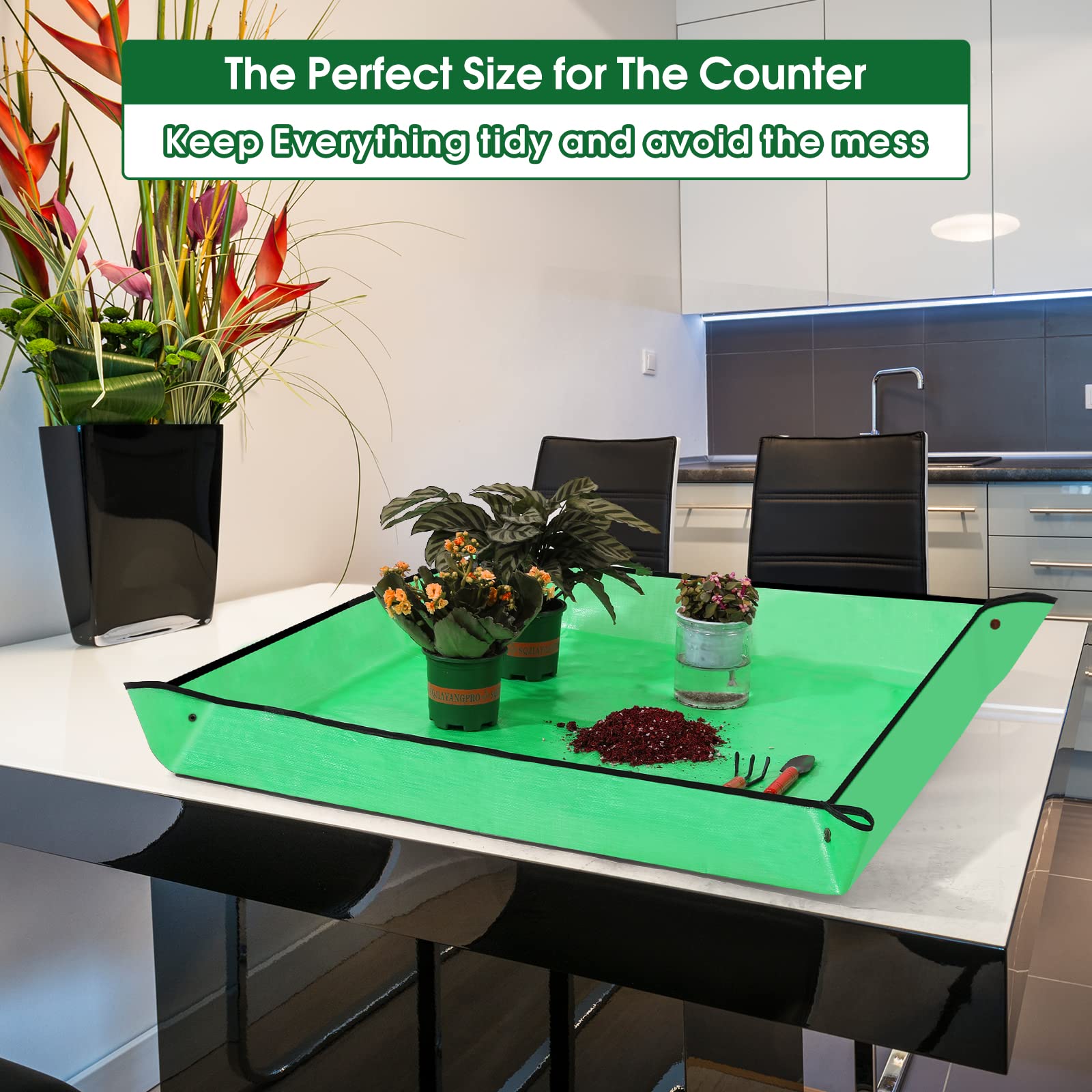 Foldable Waterproof Repotting Mat for Indoor Plants - 26.8