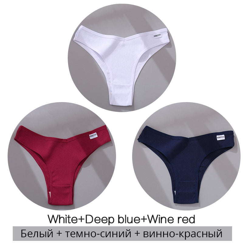 Women's Cotton Thong Underwear - Soft & Sexy Panties for Everyday Comfort - Perfect for Workout, Sleep & Daily Wear