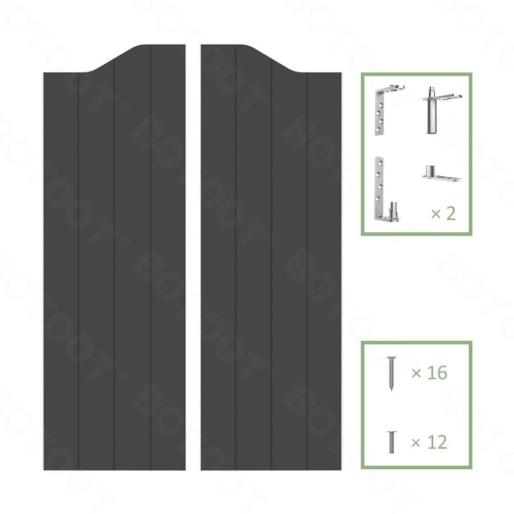 32 Inch Black Vertical Stripe Cafe Door - Two-Way Swinging Door with Automatic Closing for Kitchen, Bathroom or Bar (Fits 24/30/32/36 Inch Openings) - Perfect for Restaurants, Coffee Shops and Home Use