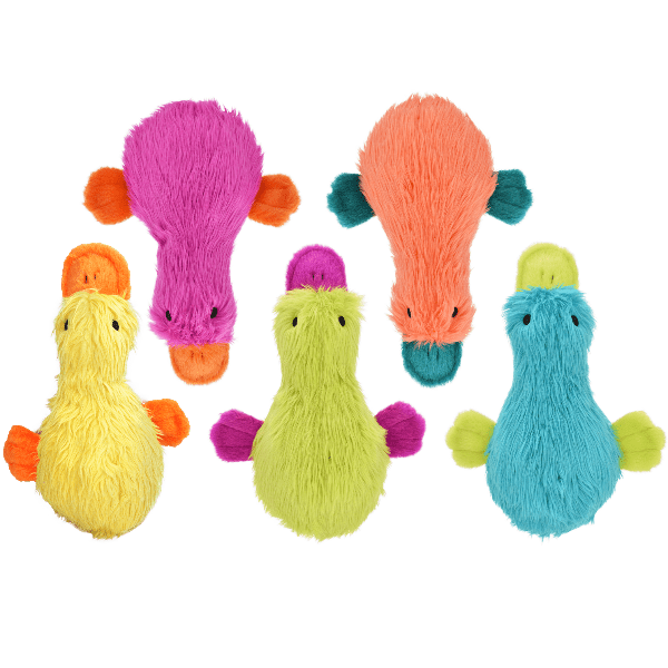 Multipet Duckworth Assorted Dog Chew Toys - Durable & Fun Plush Squeaky Toys for Small & Medium Dogs - Perfect for Playtime, Training & Teething Relief