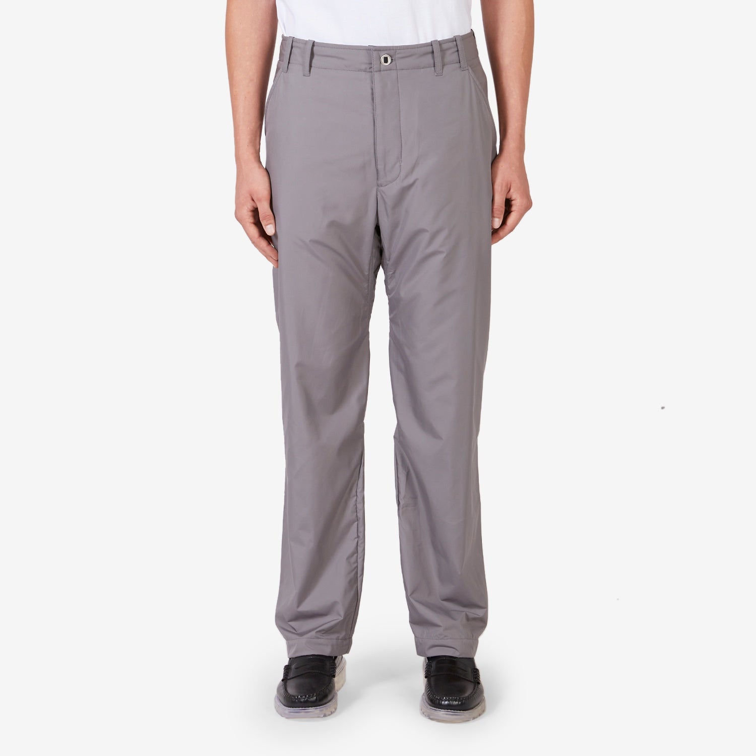 ESC Woven Pants for Women - Flat Pewter Casual Trousers | Comfortable Stretch Travel Pants for Work, Office & Outdoor Activities