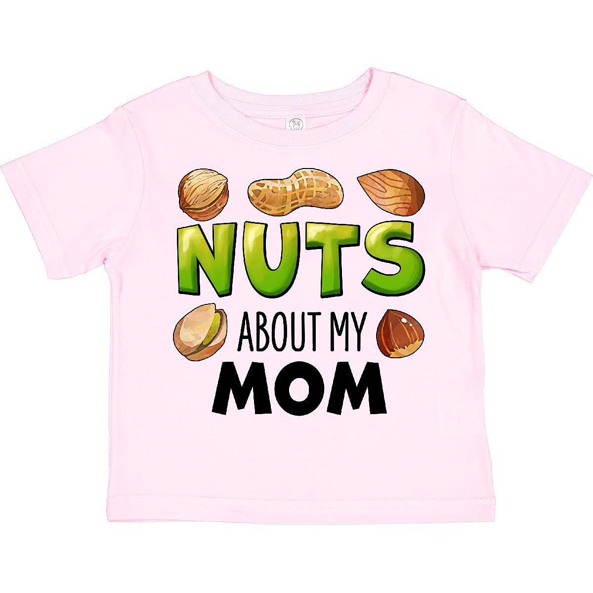 Best Nuts About My Mom Toddler T-Shirt - Peanut, Almond & Pistachio Design - Cute Kids Casual Wear for Mother's Day & Family Outings